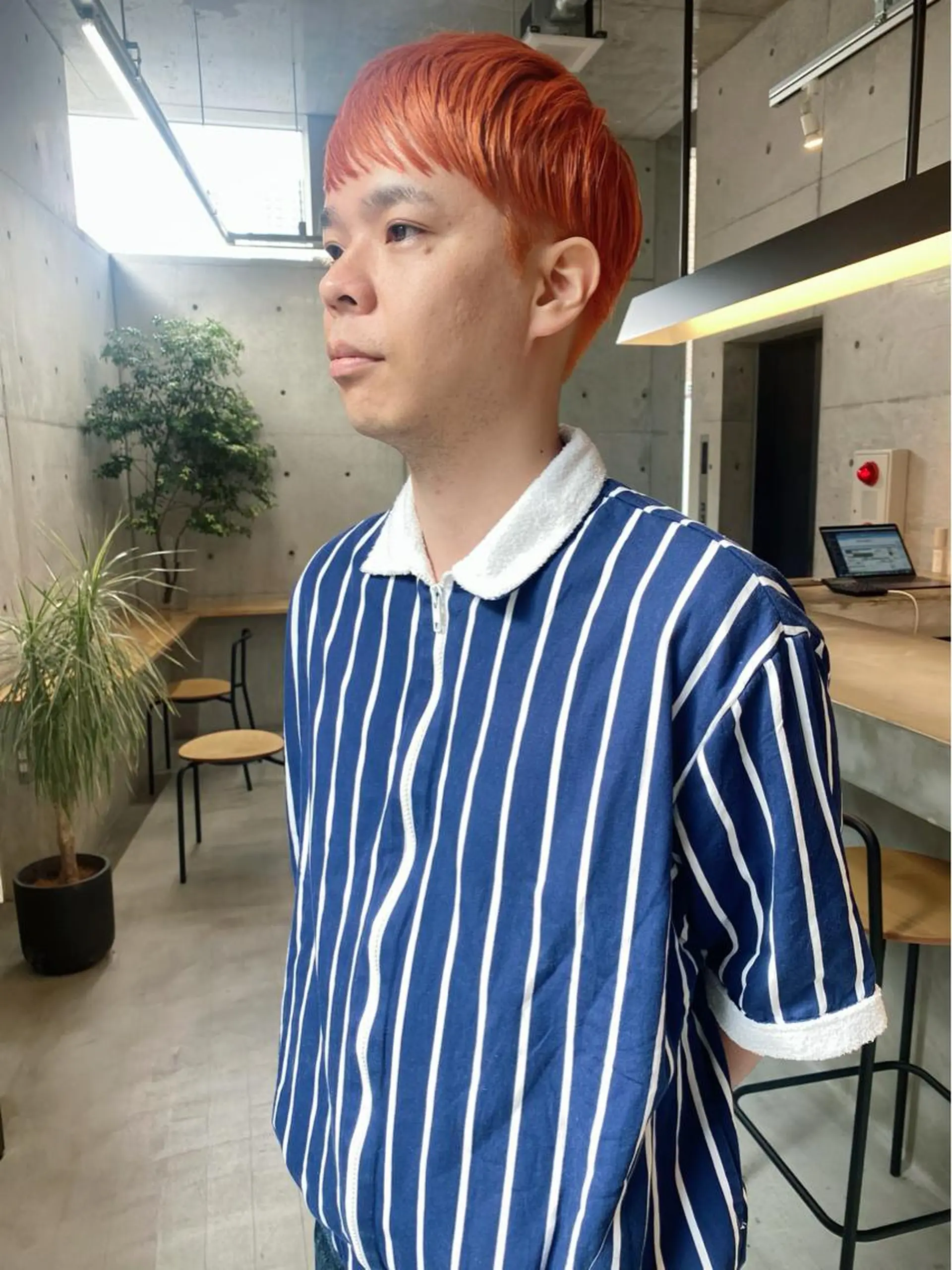 ショート カラー メンズ オレンジ ショートヘア son hair HIROEのヘアスタイル