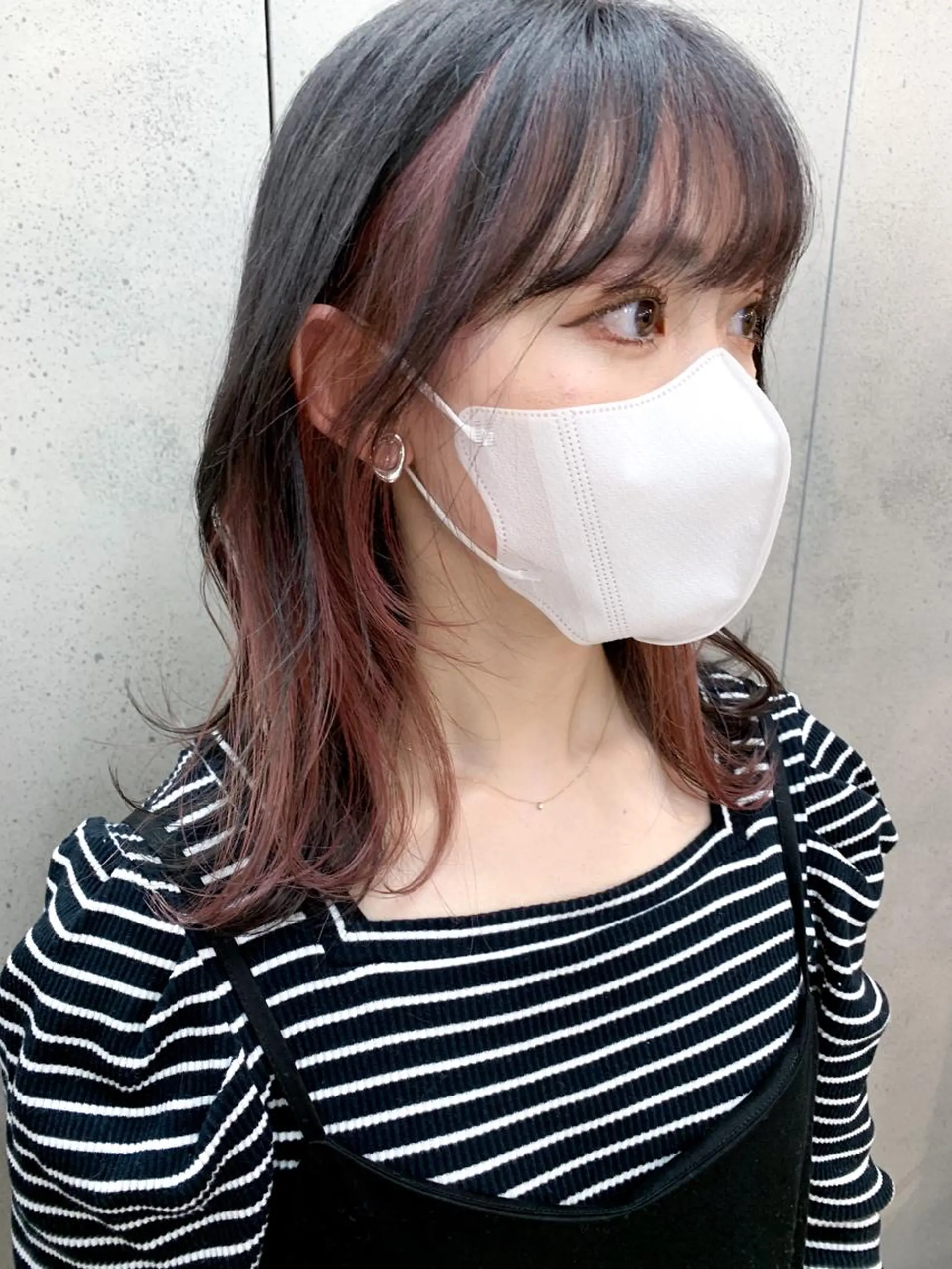 ミディアム カラー raika .のヘアスタイル