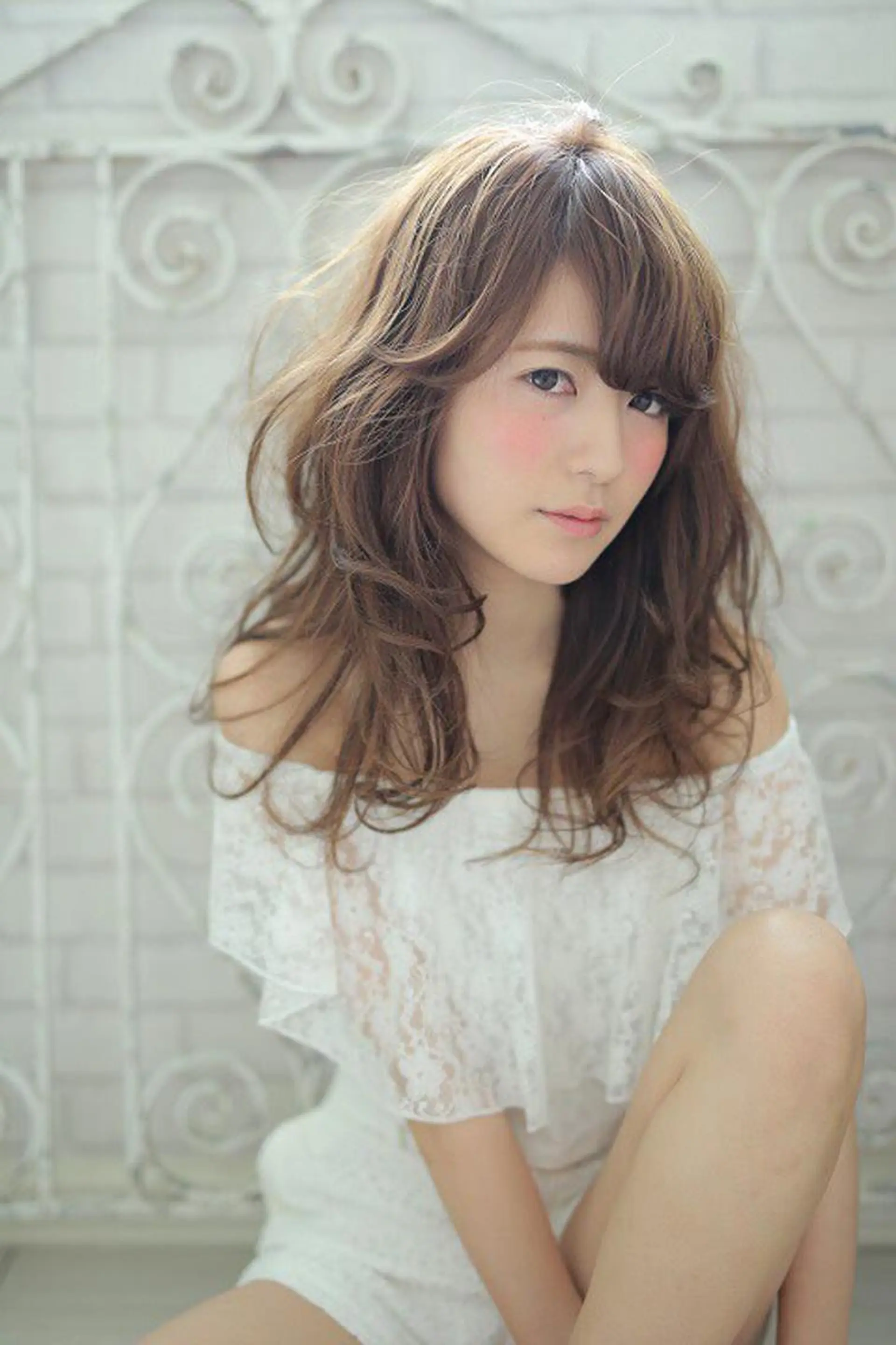 ロング カラー バレイヤージュ ブリーチ ダブルカラー グラデーションカラー ハイライトカラー hair salon mementoのヘアスタイル