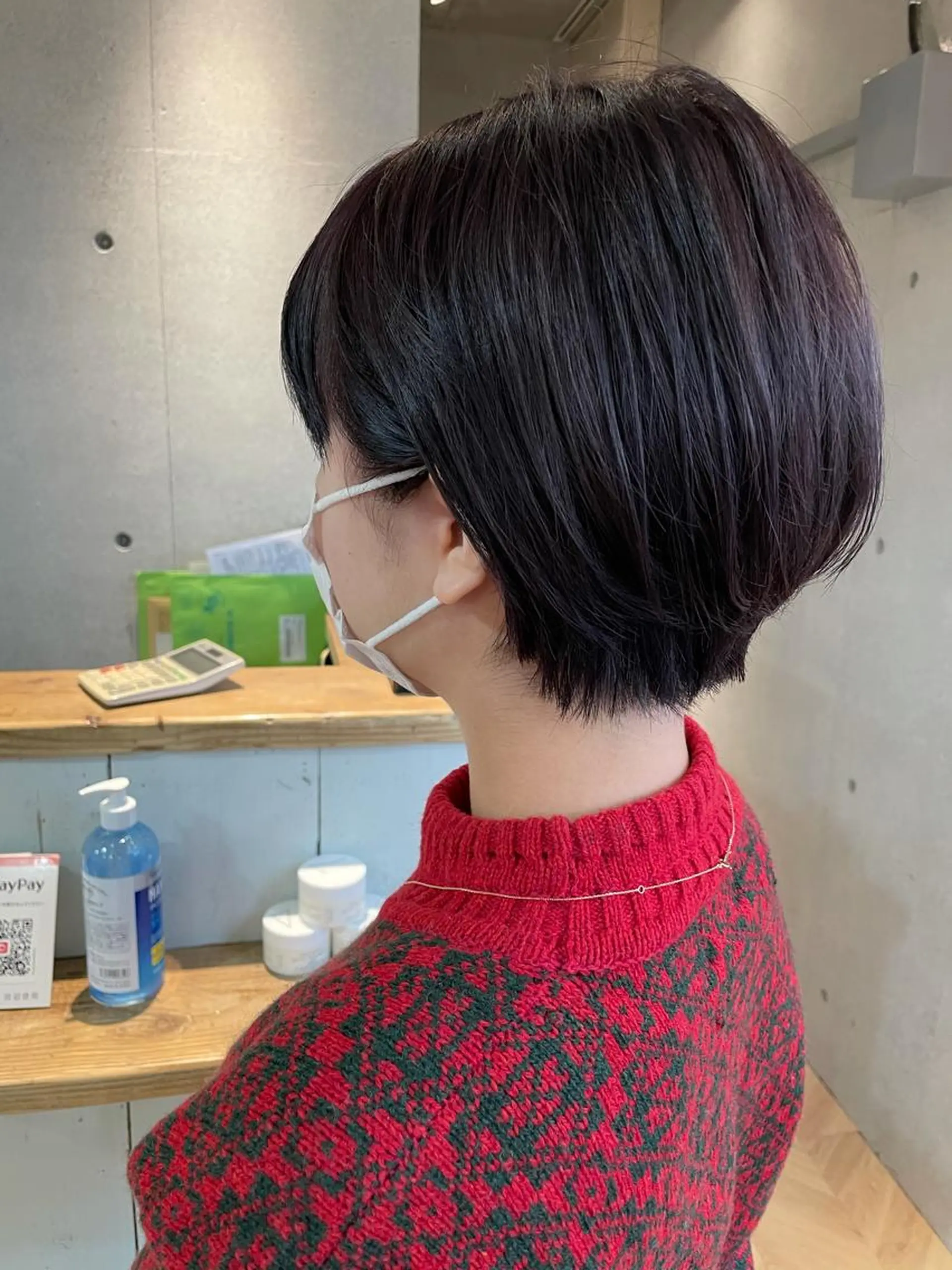 ショート カラー パープルカラー カット ヘアカラー トリートメント しのはら まどかのヘアスタイル