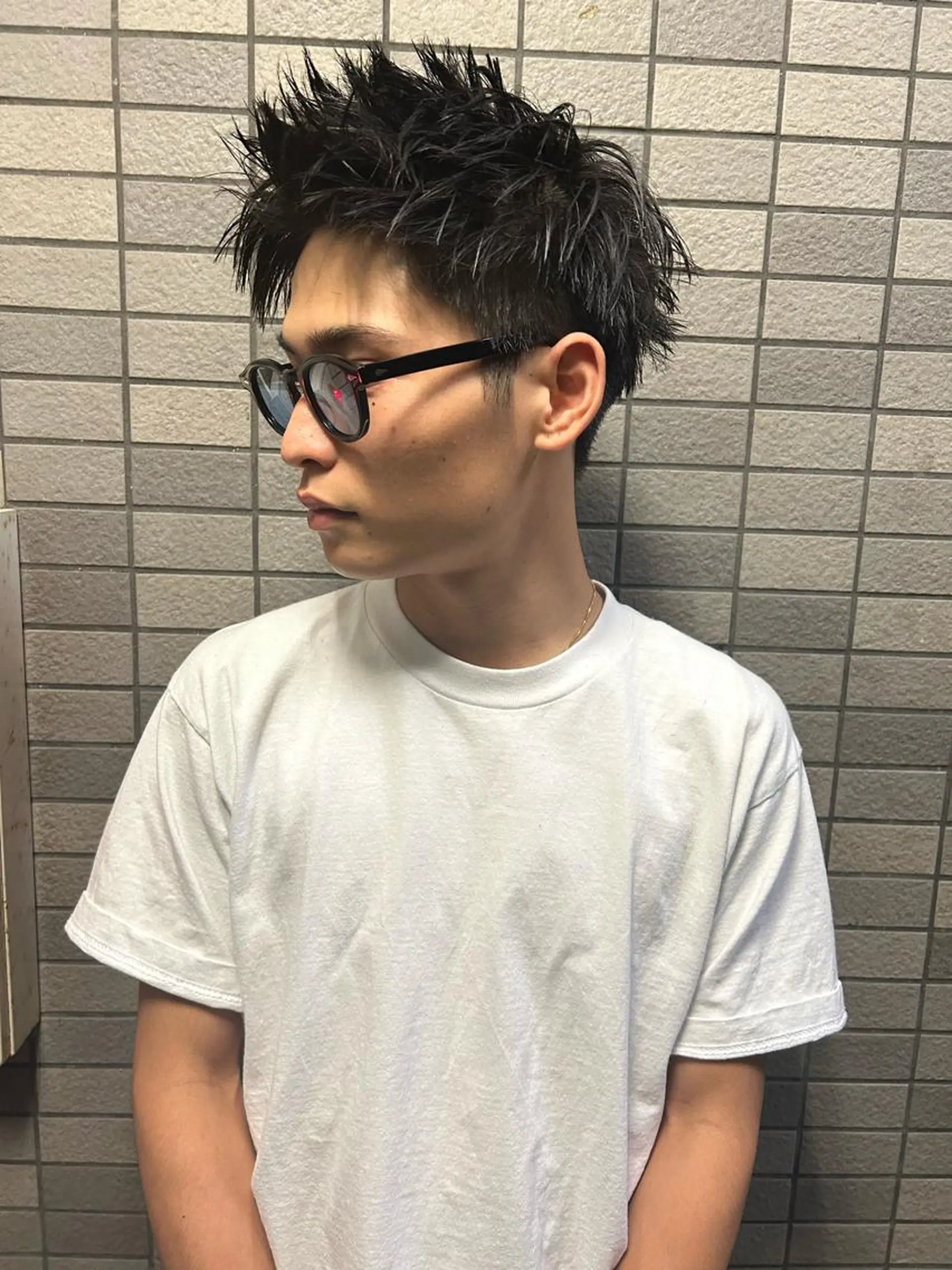ショート メンズ メンズブリーチ メンズハイライト メンズインナーカラー メンズパーマ プードルパーマ カット charme所属・💈メンズ特化 /伊藤大輝💈のヘアスタイル