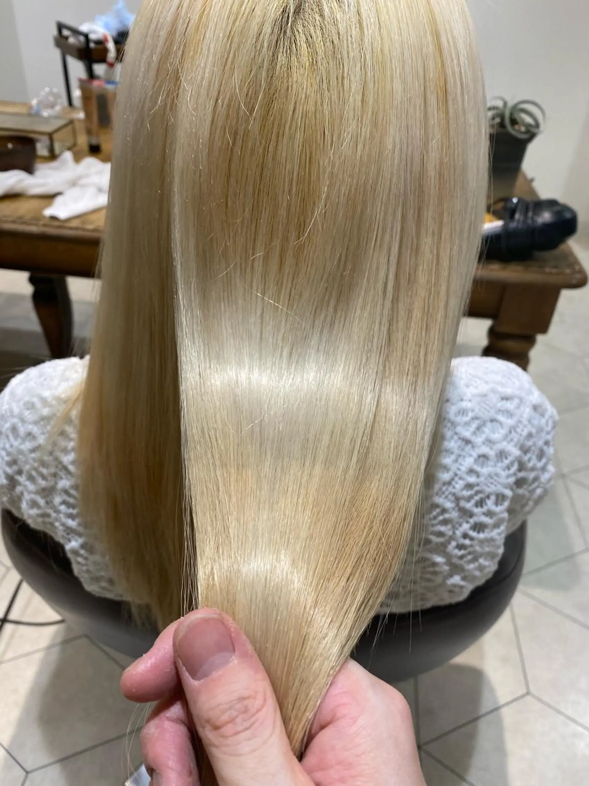 ロング 髪質改善 縮毛矯正 トリートメント 酸熱トリートメント トリートメント 大倉 未波のヘアスタイル