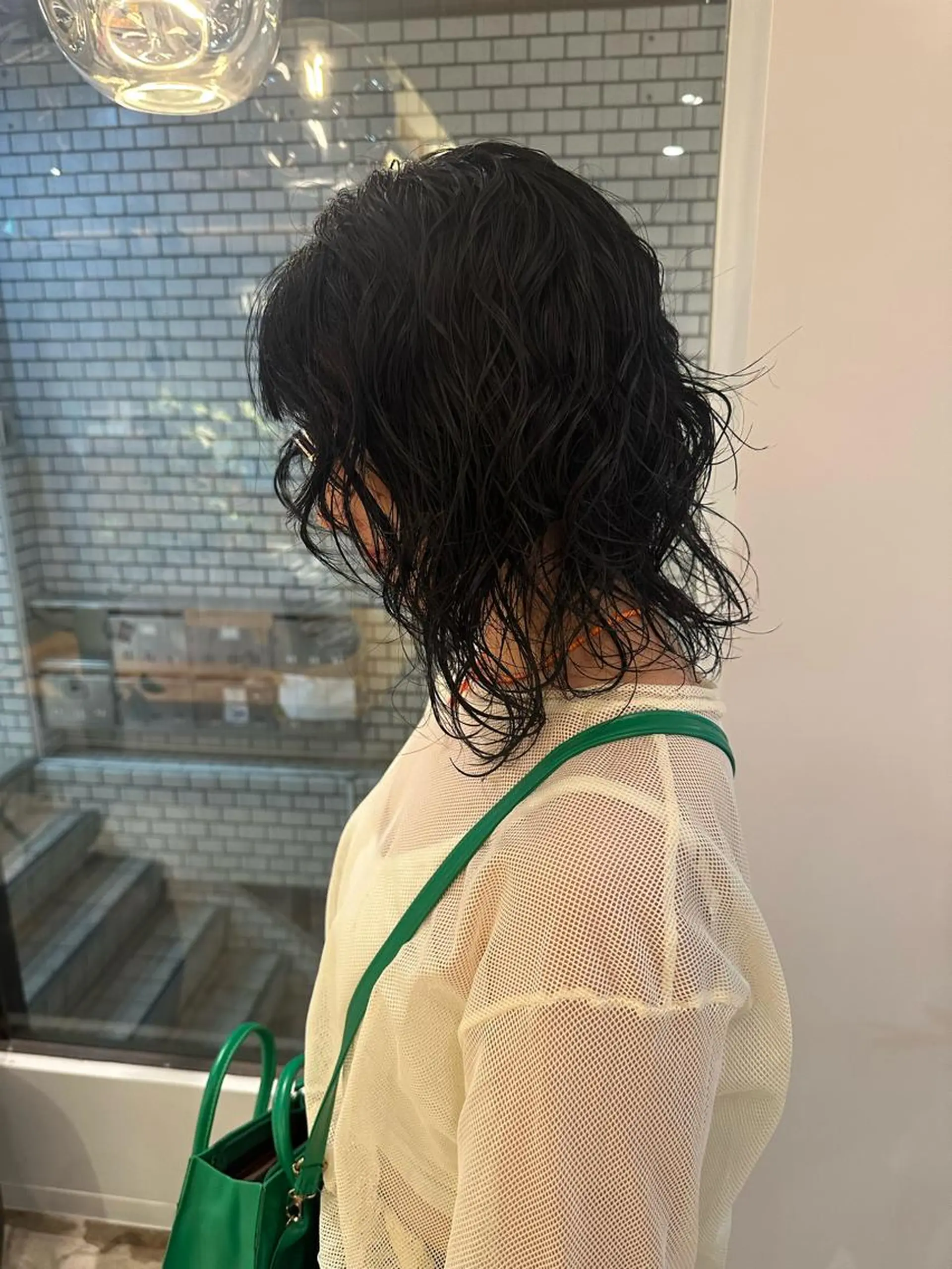 ミディアム パーマ ミディアムパーマ ウルフカット カット パーマ AIRI 🐈‍⬛のヘアスタイル