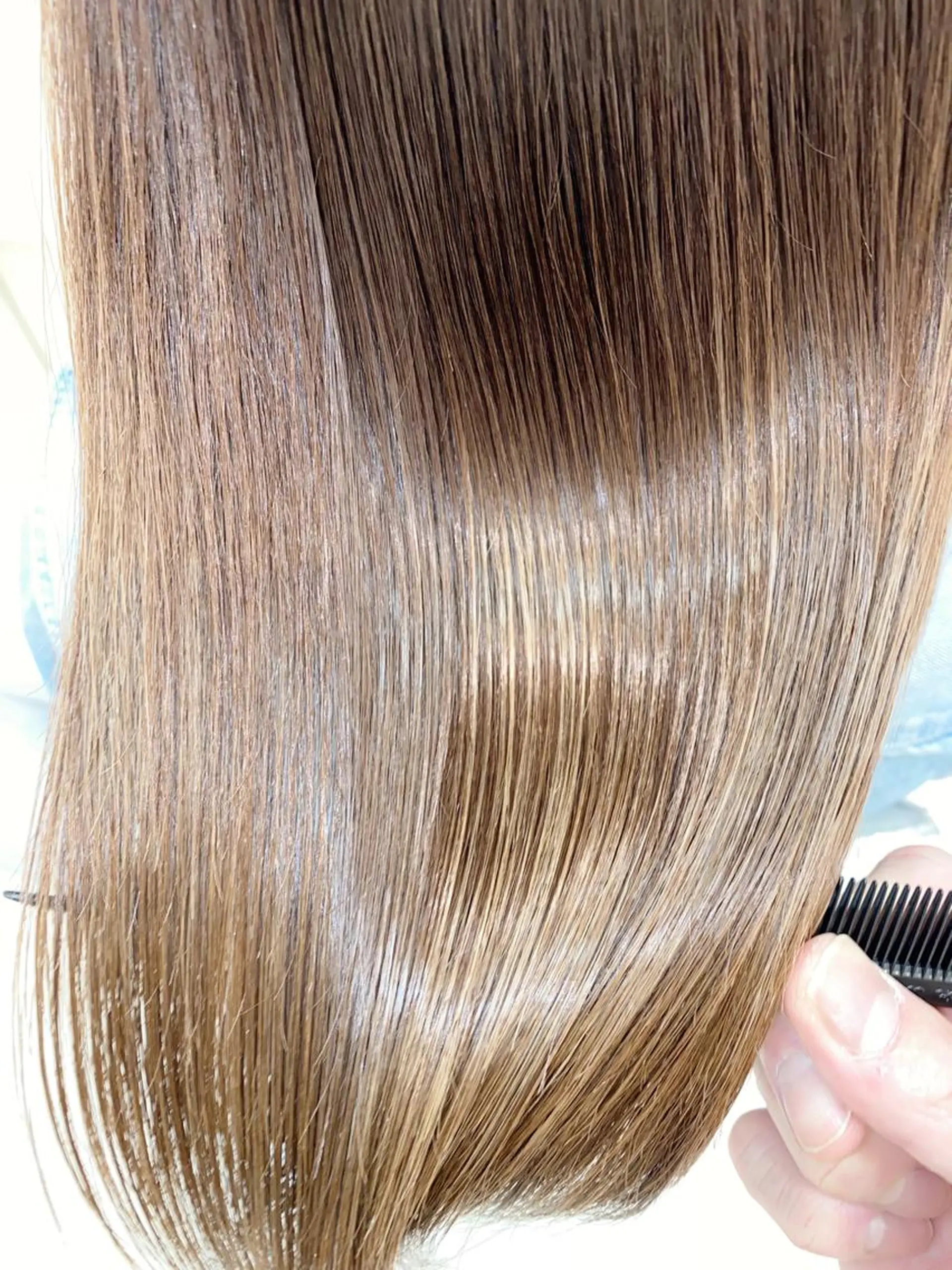 セミロング カラー ハイライトカラー ハイライト カット ヘアカラー トリートメント 縮毛矯正/髪質改善/ ブリーチ/東陽町✨のヘアスタイル