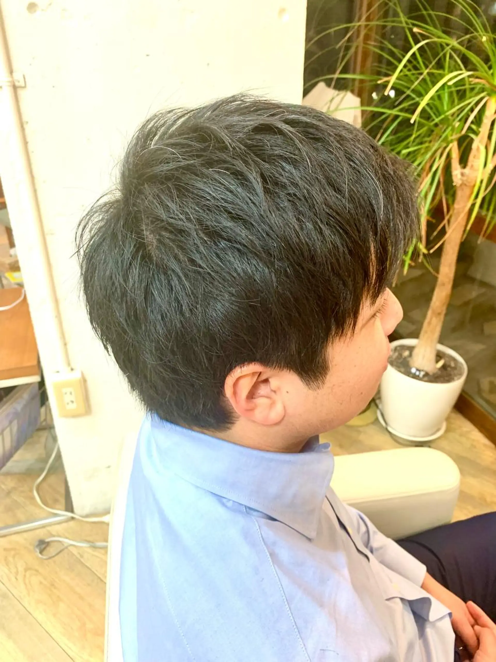 ショート メンズ 刈り上げ ショートヘア メンズサロン　アソビ所属・【扱いやすいパーマ】 眞鍋拓己のヘアスタイル