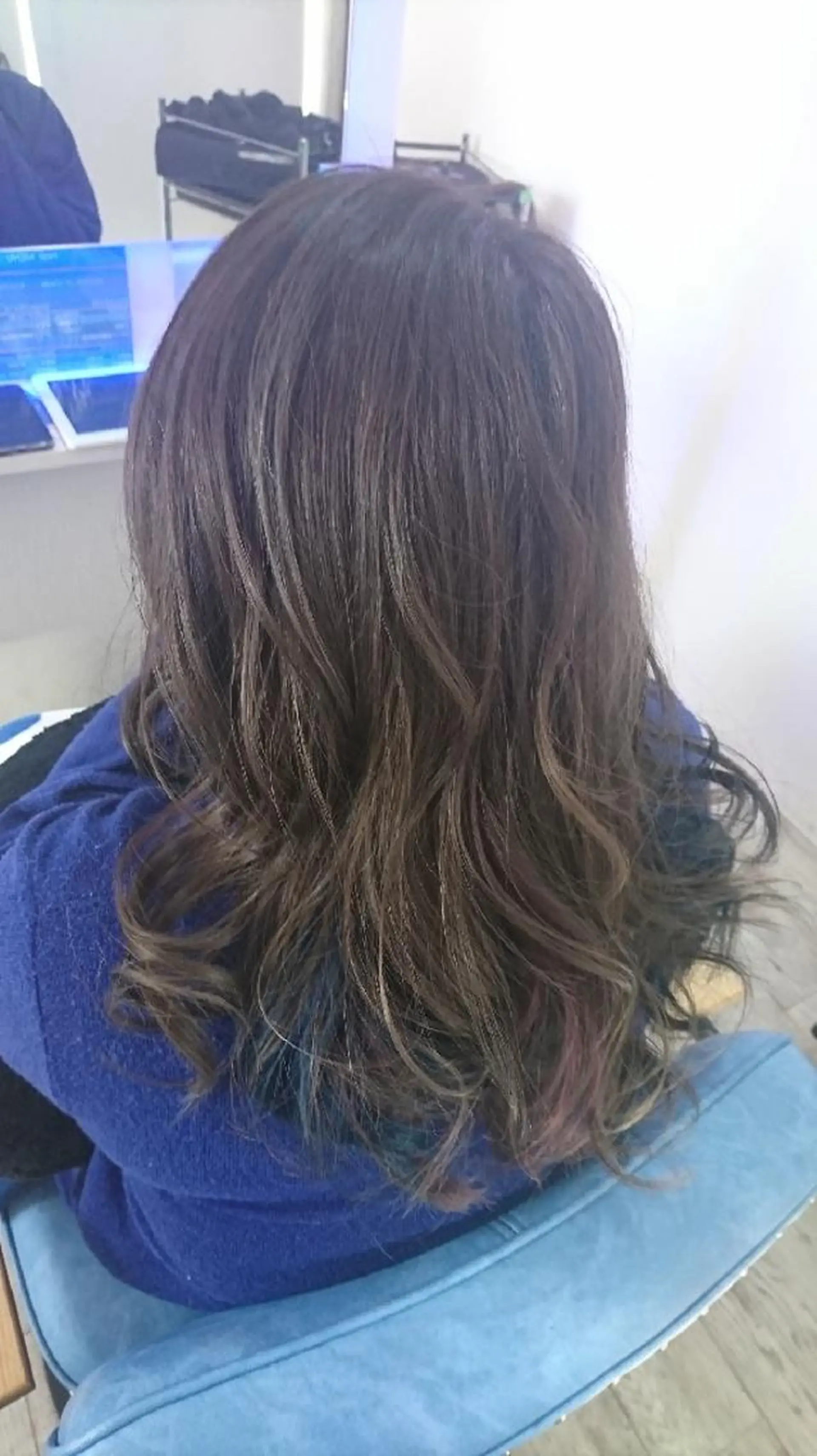 ロング カラー ブルーカラー インナーカラー ピンクカラー 中嶌 健一のヘアスタイル