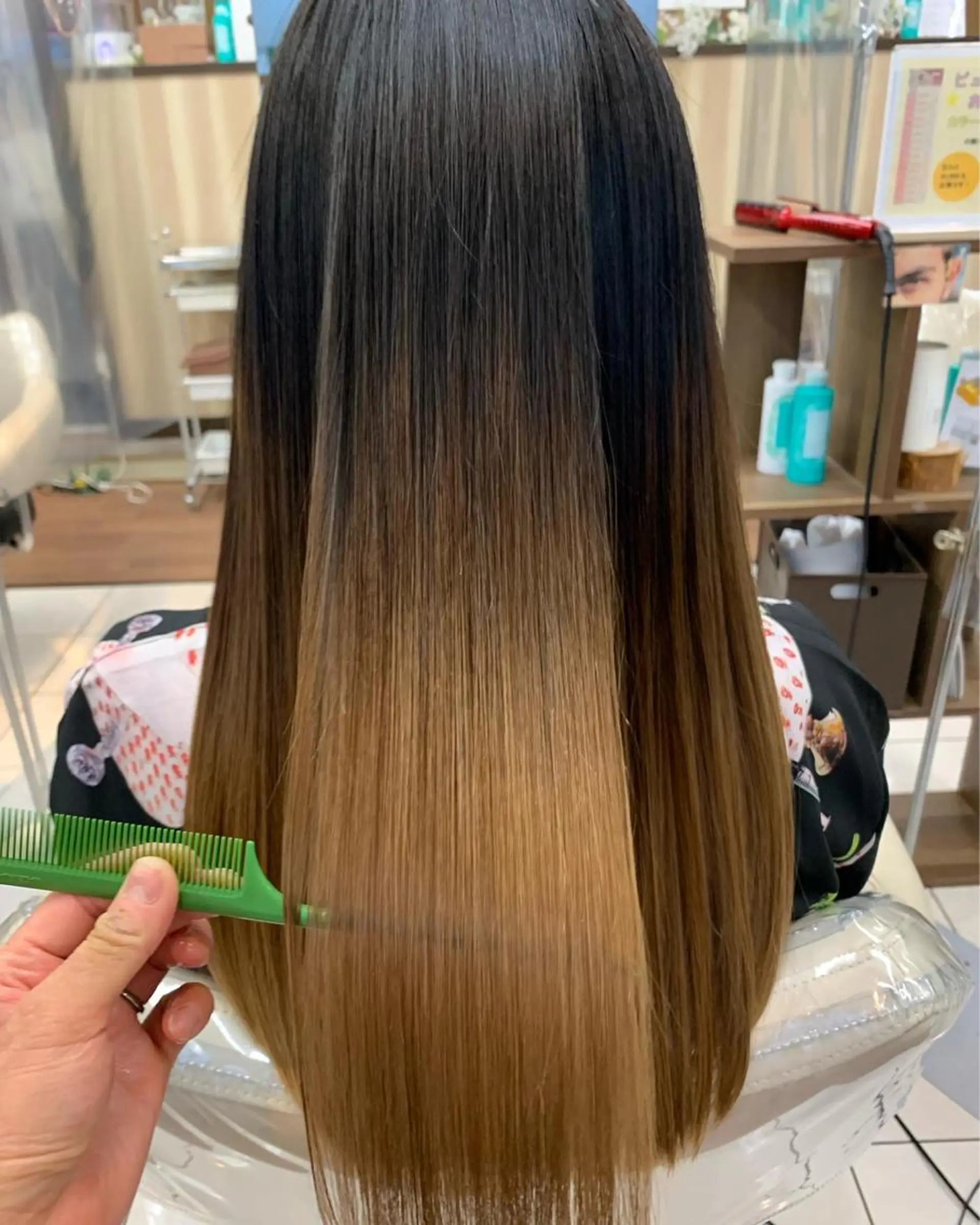 ロング パーマ 縮毛矯正 トリートメント 🌈ブリーチ縮毛矯正 相原慎🌈のヘアスタイル