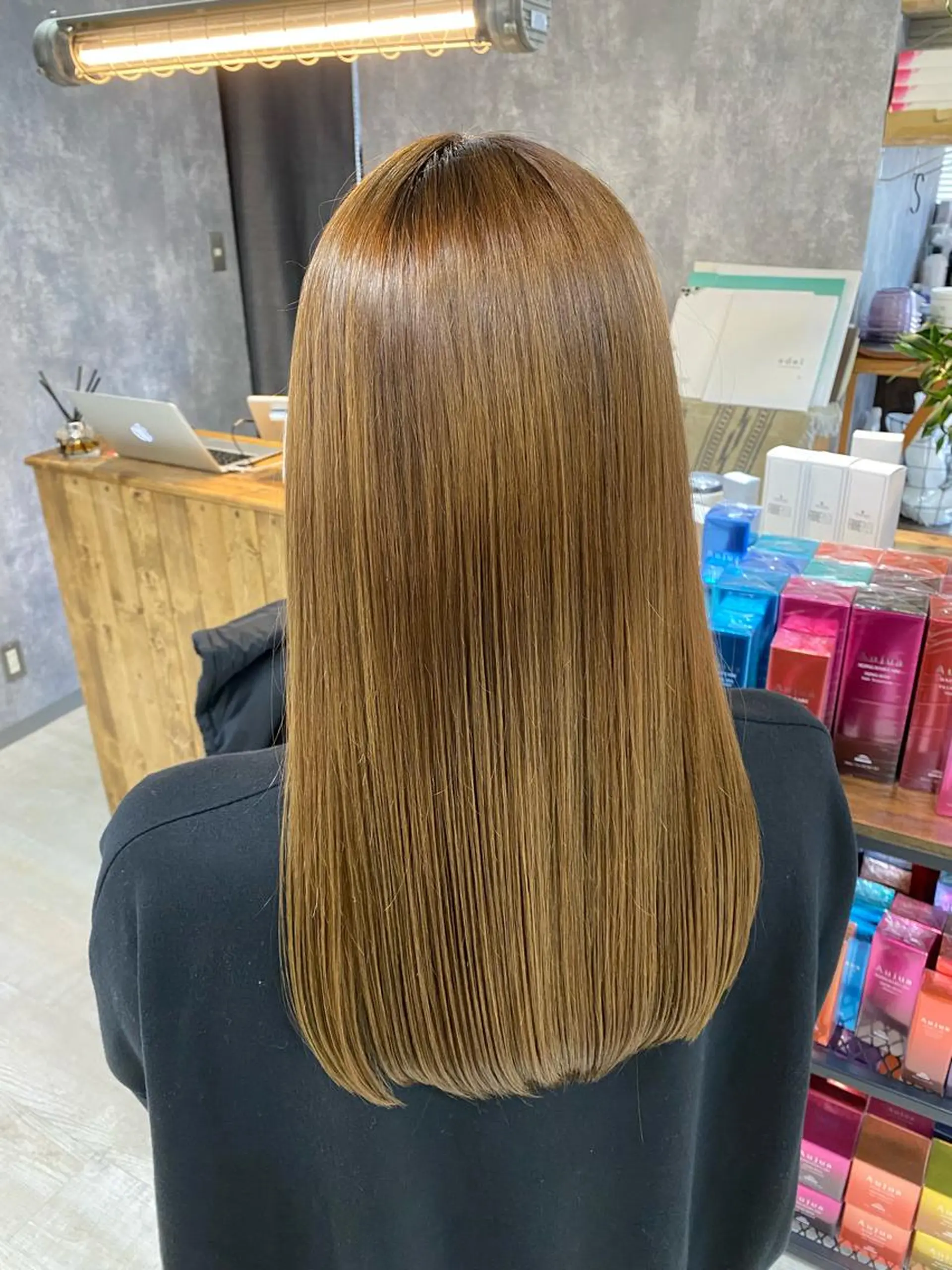 ロング ハイライト トリートメント ツイストパーマ 【.ico】心斎橋 飛田ゆうきのヘアスタイル