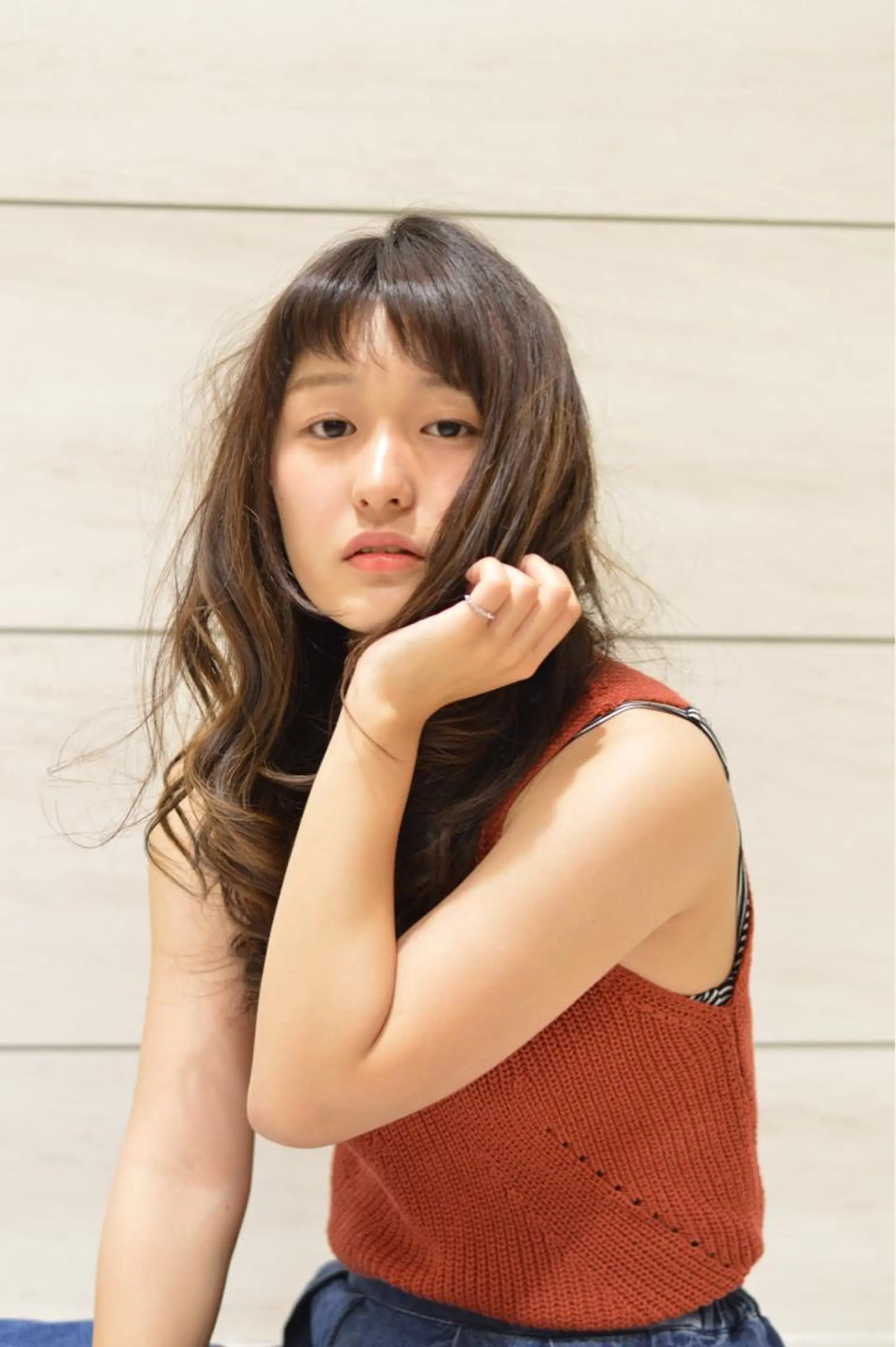 ロング カラー パーマ テラモト カズヨシのヘアスタイル