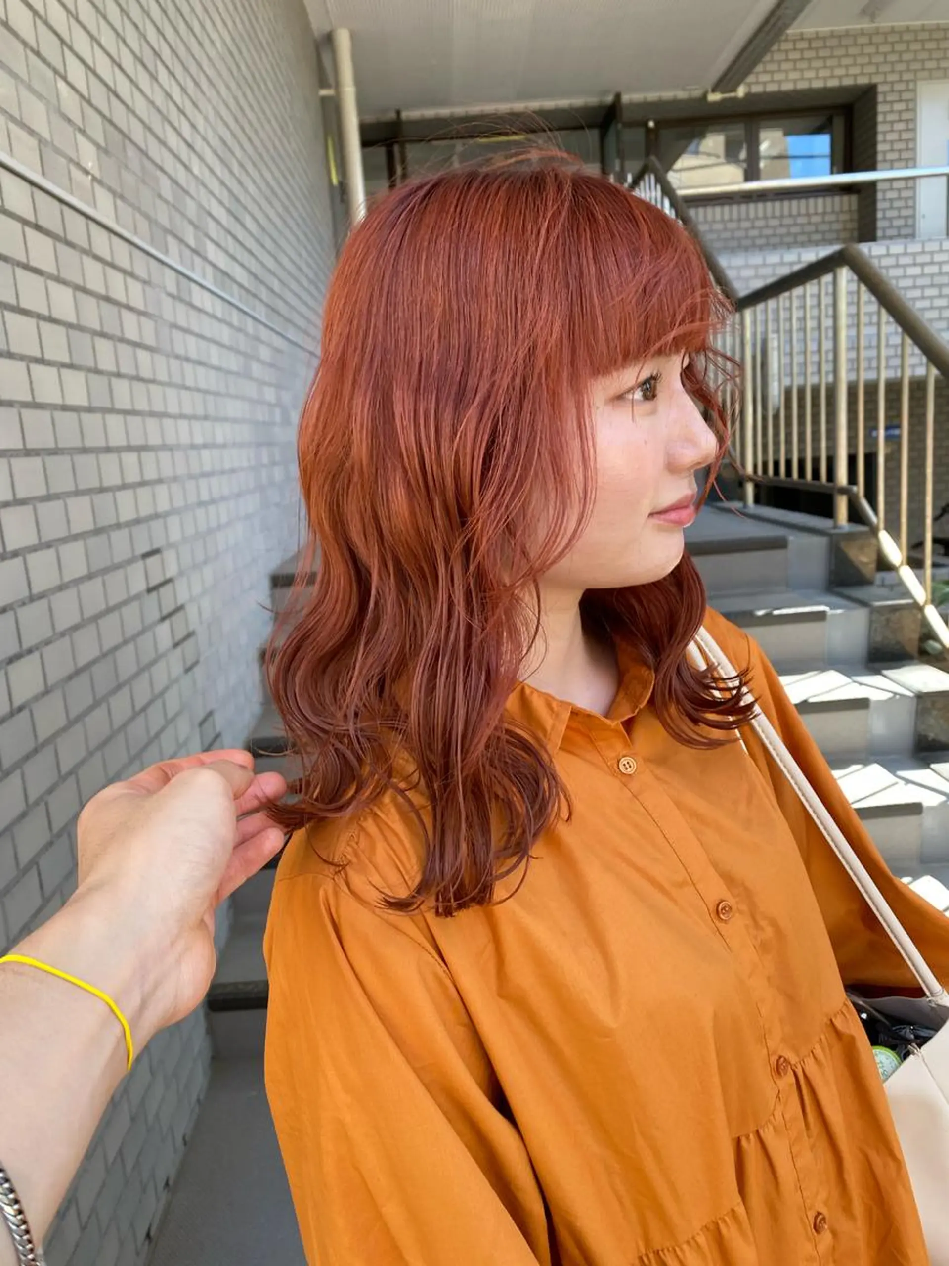 セミロング カラー ダブルカラー ヘアカラー トリートメント Agu  hair rupia 金沢店所属・金沢美容室/ 艶髪/夜営業/JINのヘアスタイル