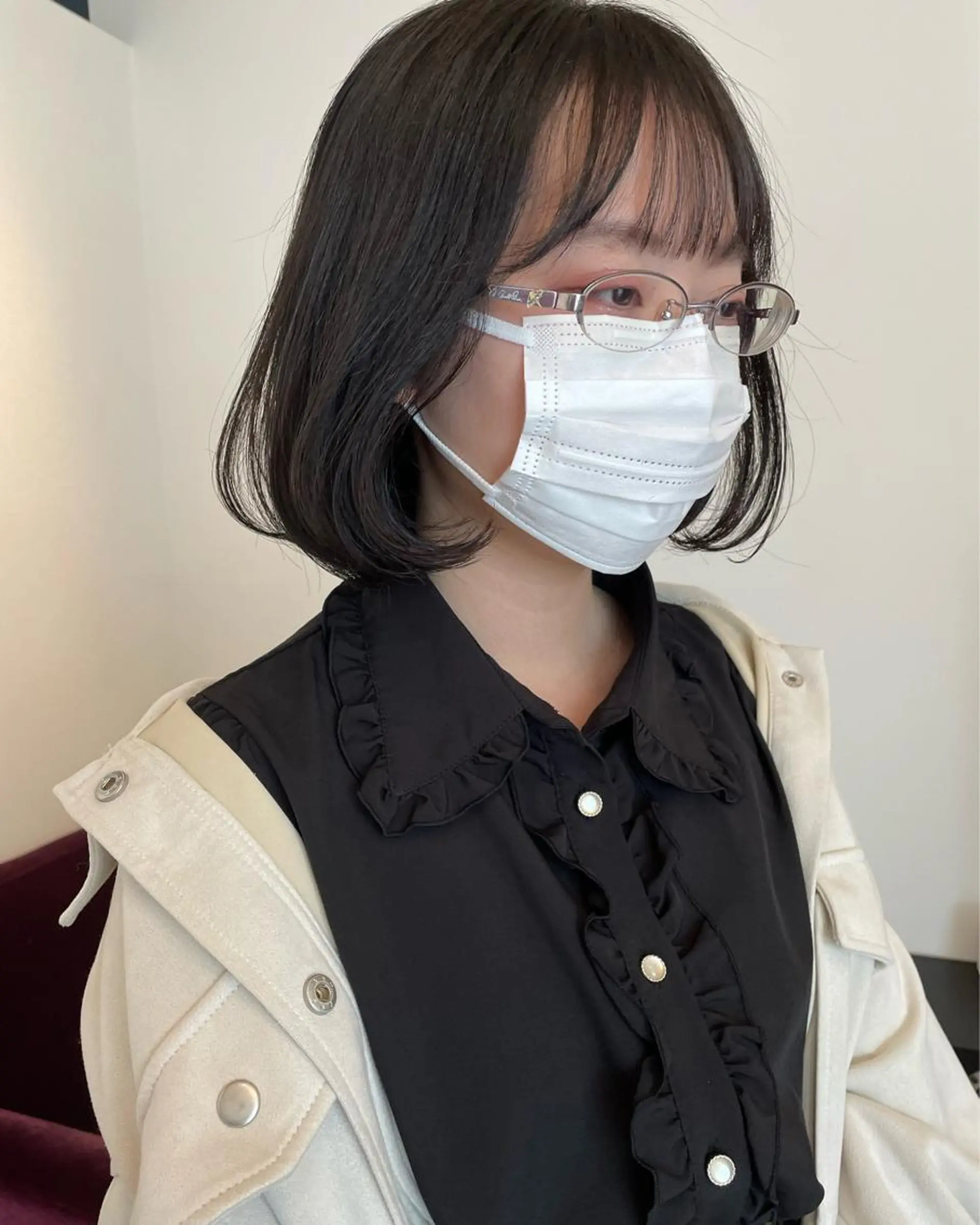 ショート ボブ 錦 茉李のヘアスタイル