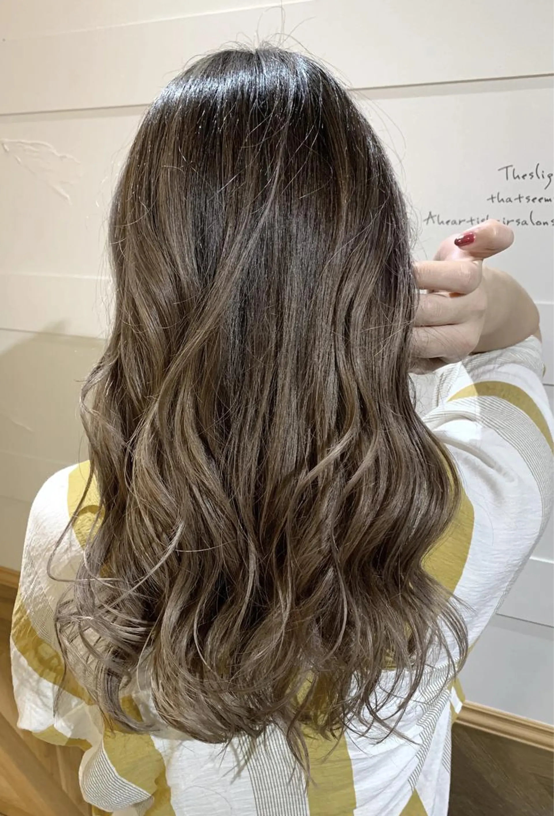 ロング カラー バレイヤージュ レイヤーカット カット ヘアカラー トリートメント 船津武俊 フナツタケトシのヘアスタイル
