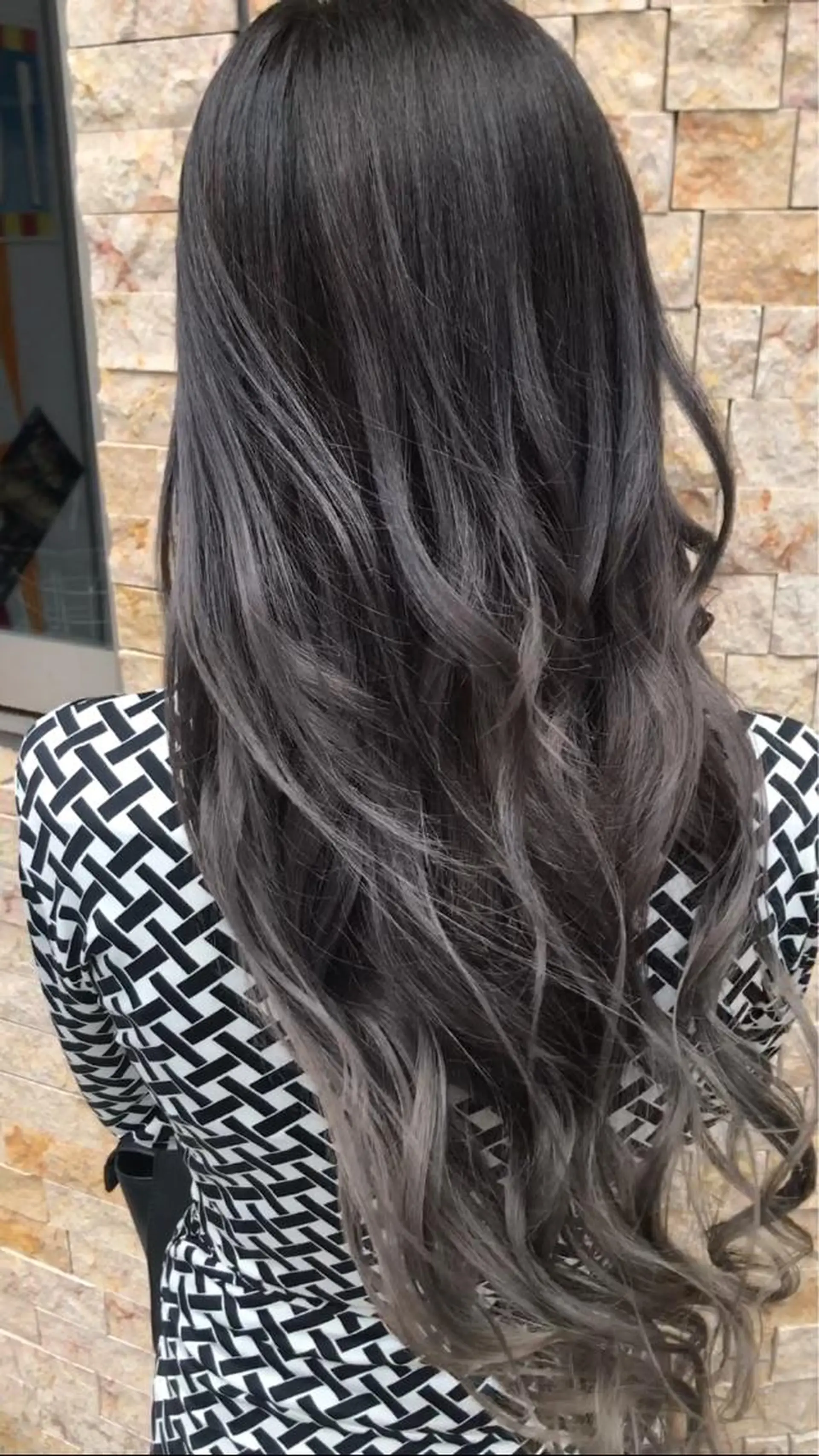 ロング カラー 前髪カット無料🎉 髪質改善✨影山湧市のヘアスタイル
