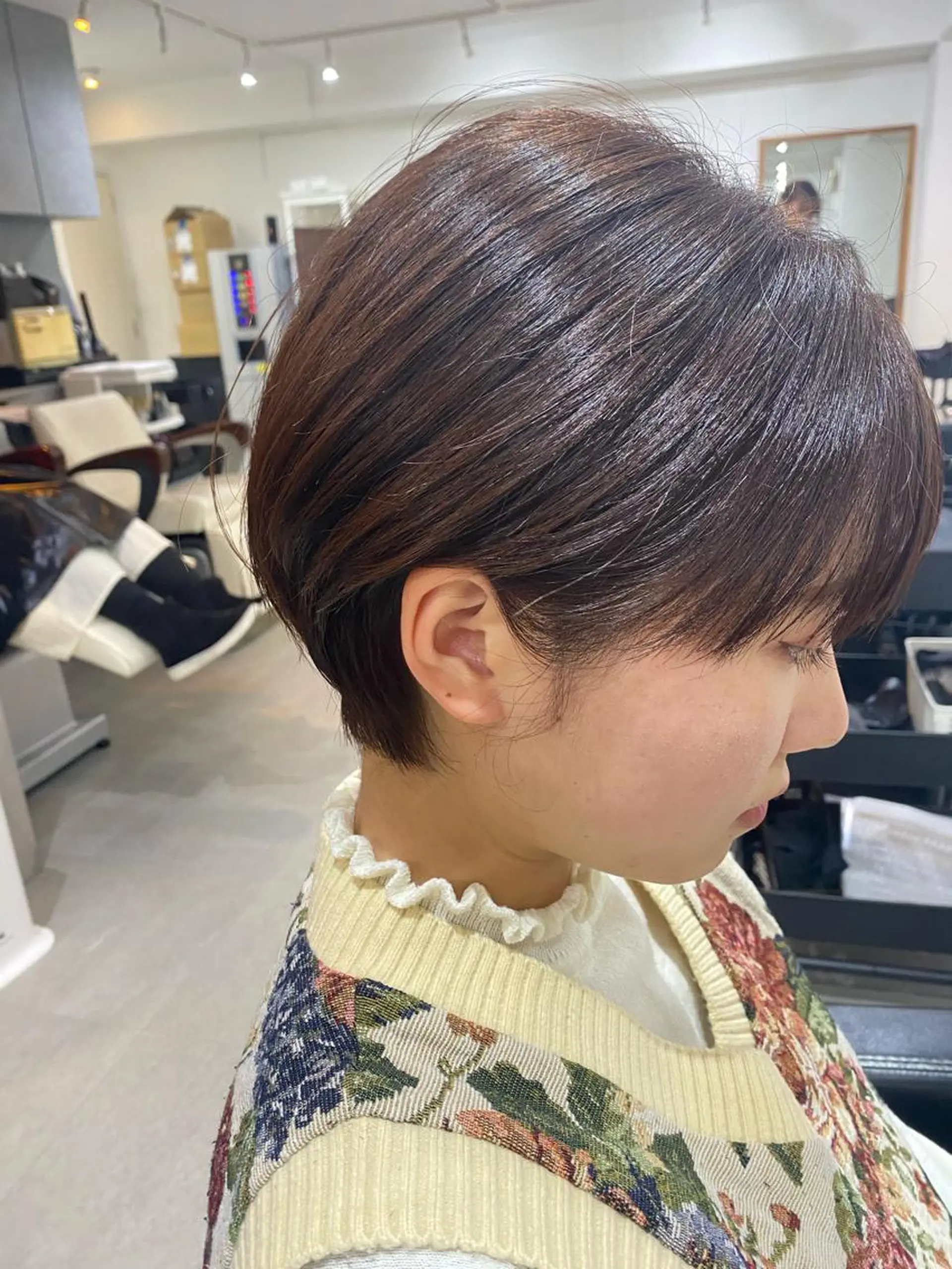 ショート 銀座⚜️【脱白髪染め 美髪矯正】トグチのヘアスタイル