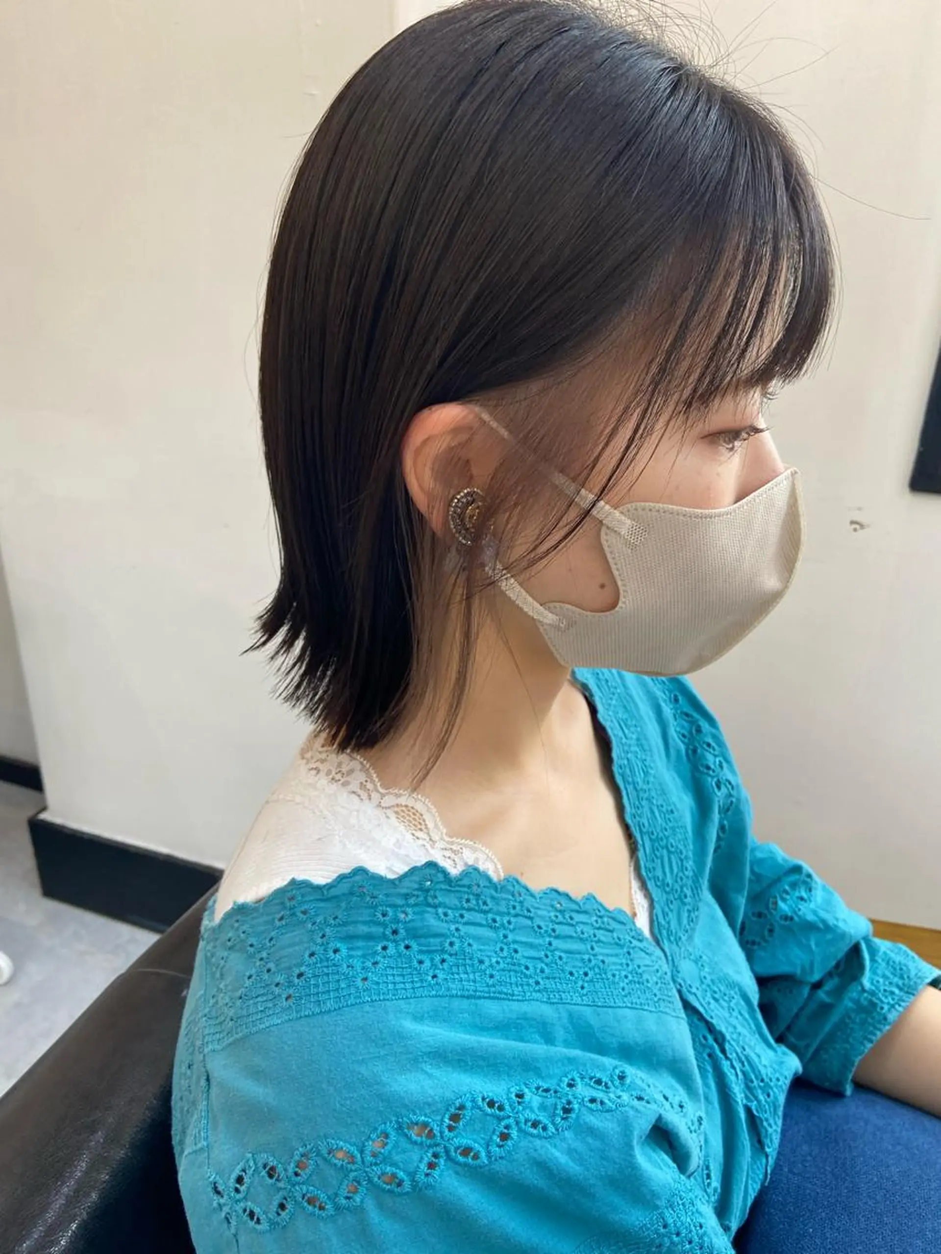 ミディアム カラー カット ヘアカラー トリートメント 田中 あやなのヘアスタイル