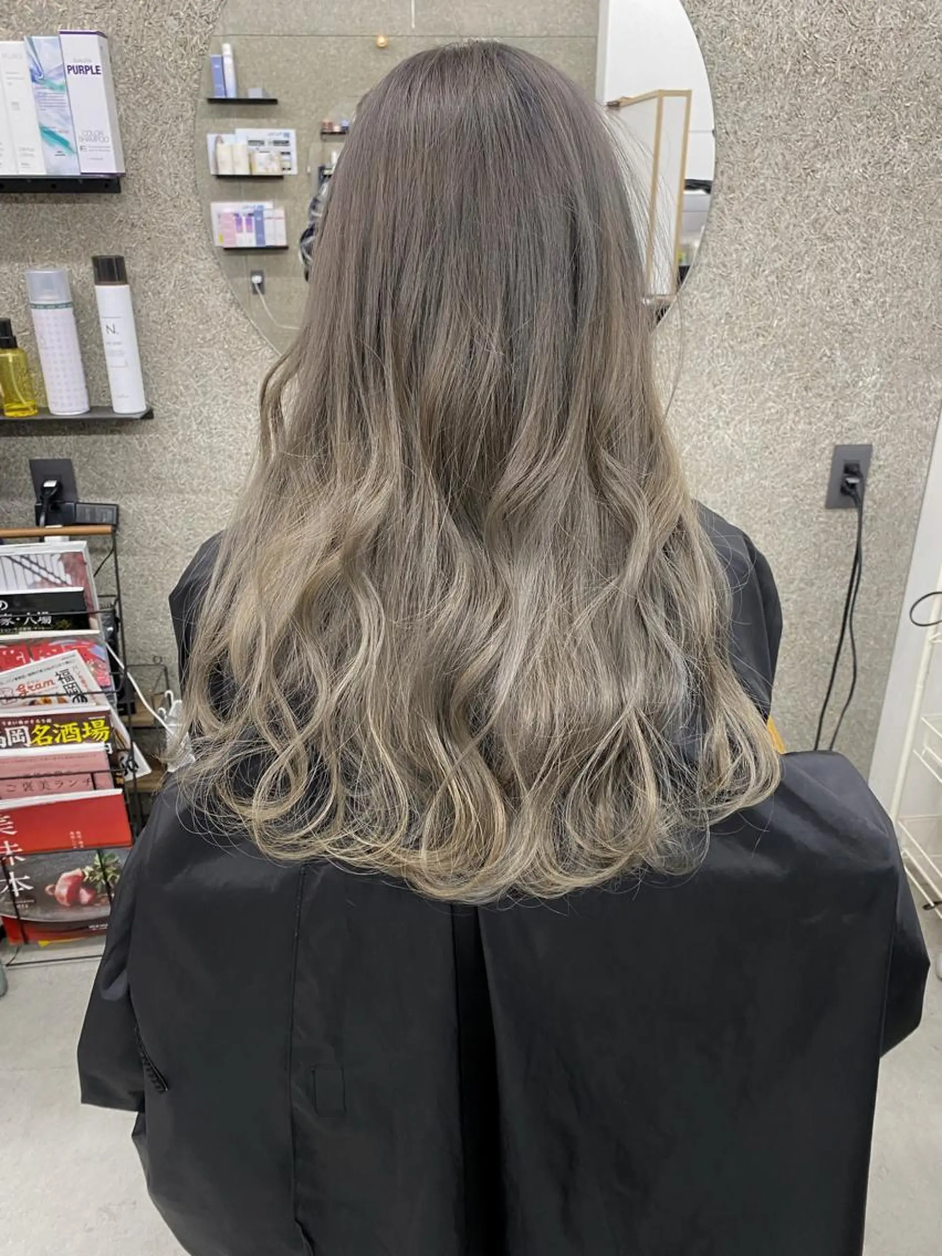 ロング カラー ヘアカラー 八谷 将平のヘアスタイル