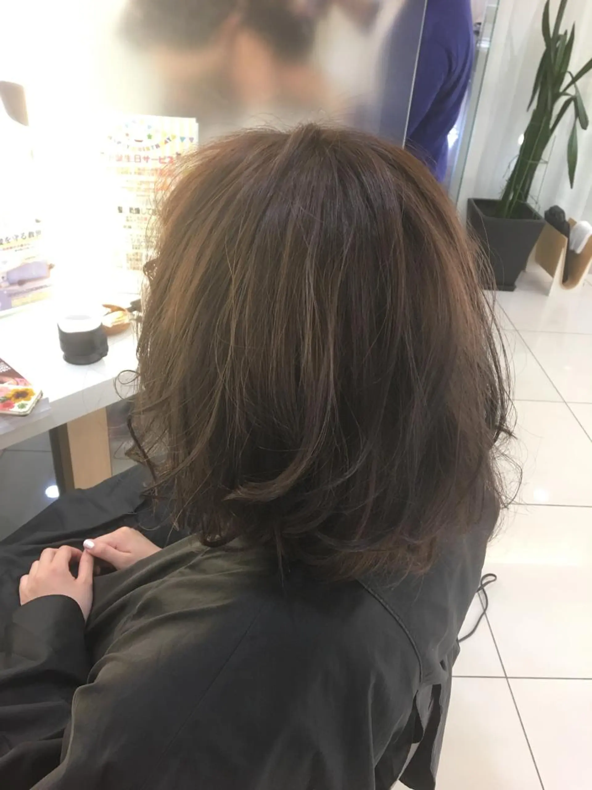 ミディアム カラー 広がり毛特化 頭身浴/ 中田のヘアスタイル