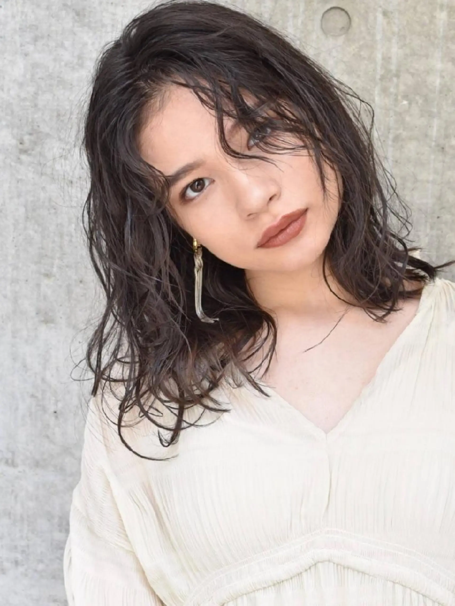 ミディアム カラー パーマ ヘアアレンジ カット ヘアカラー トリートメント 南堀江 möwen ( メーヴェ )所属・mowen RUIのヘアスタイル