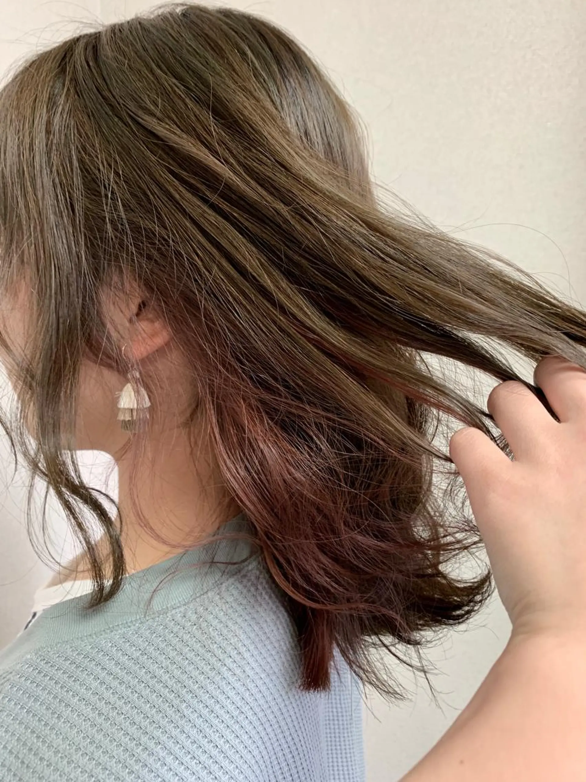 カラー インナーカラー ピンクカラー ヘアカラー TriumpH天王寺店【ミルボンAujua認定サロン】所属・SAKI🐈⬛【 HAPPY届けます】のヘアスタイル