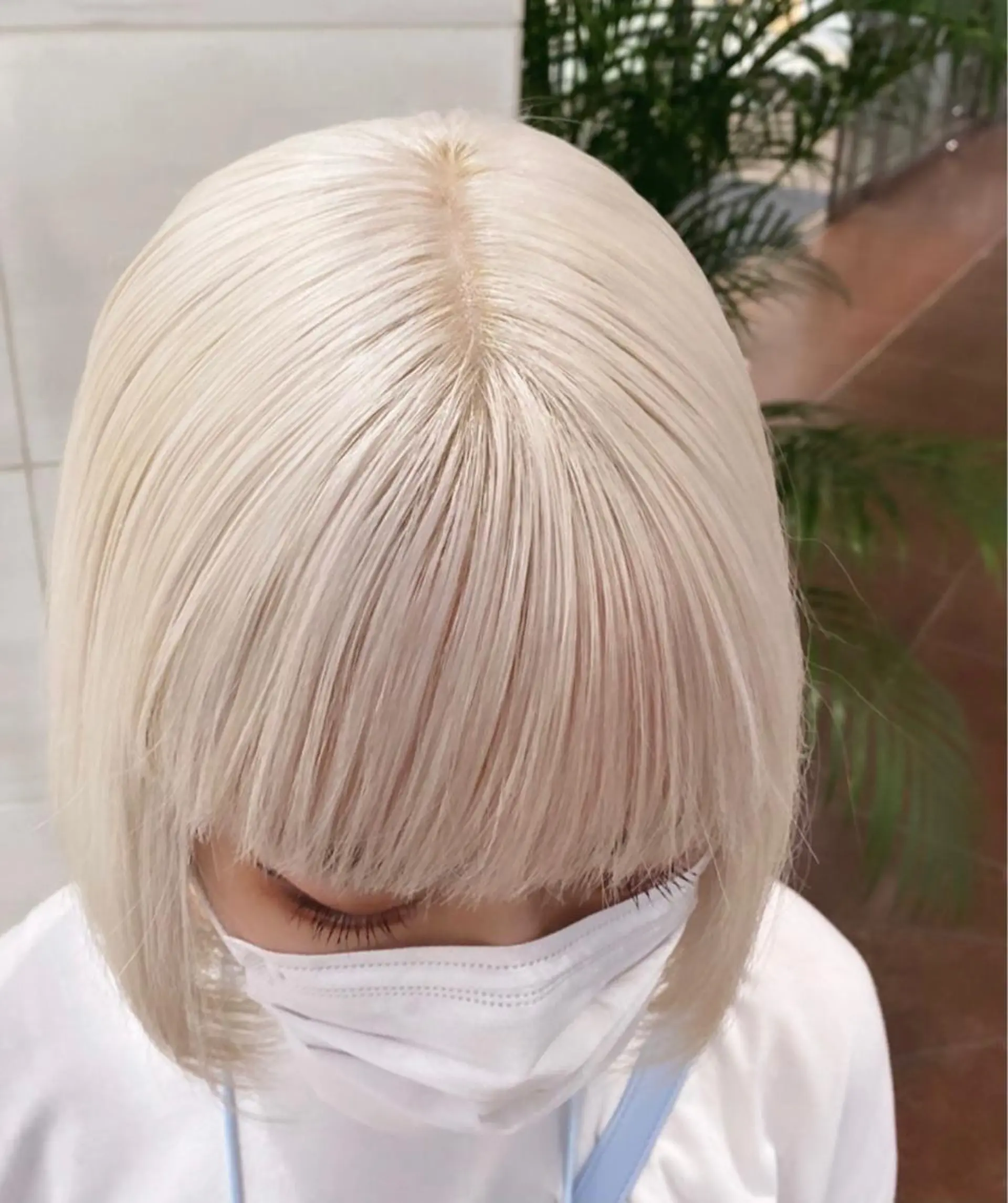 ミディアム ヘアカラー トリートメント Selene hair OSAKAのヘアスタイル