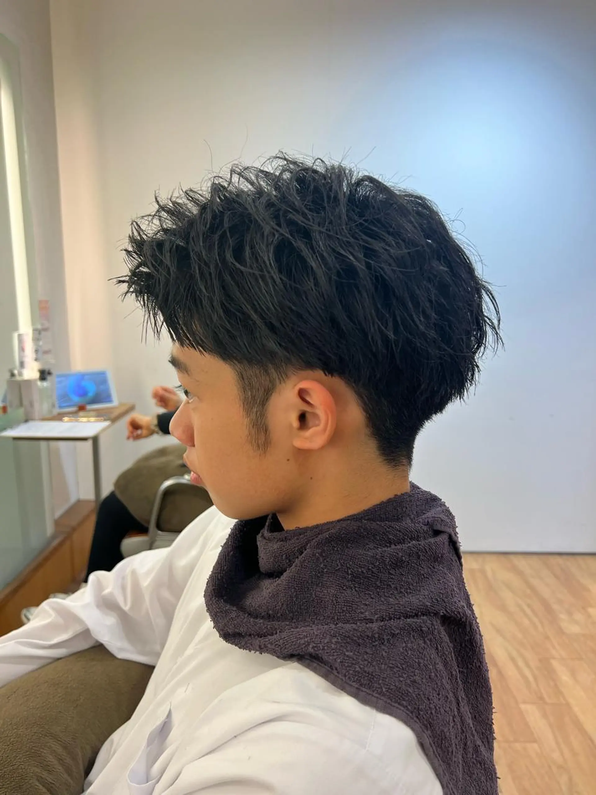 ショート メンズ マッシュ ショートヘア 湘南のパーマ職人 🔥清水琉葵🔥のヘアスタイル