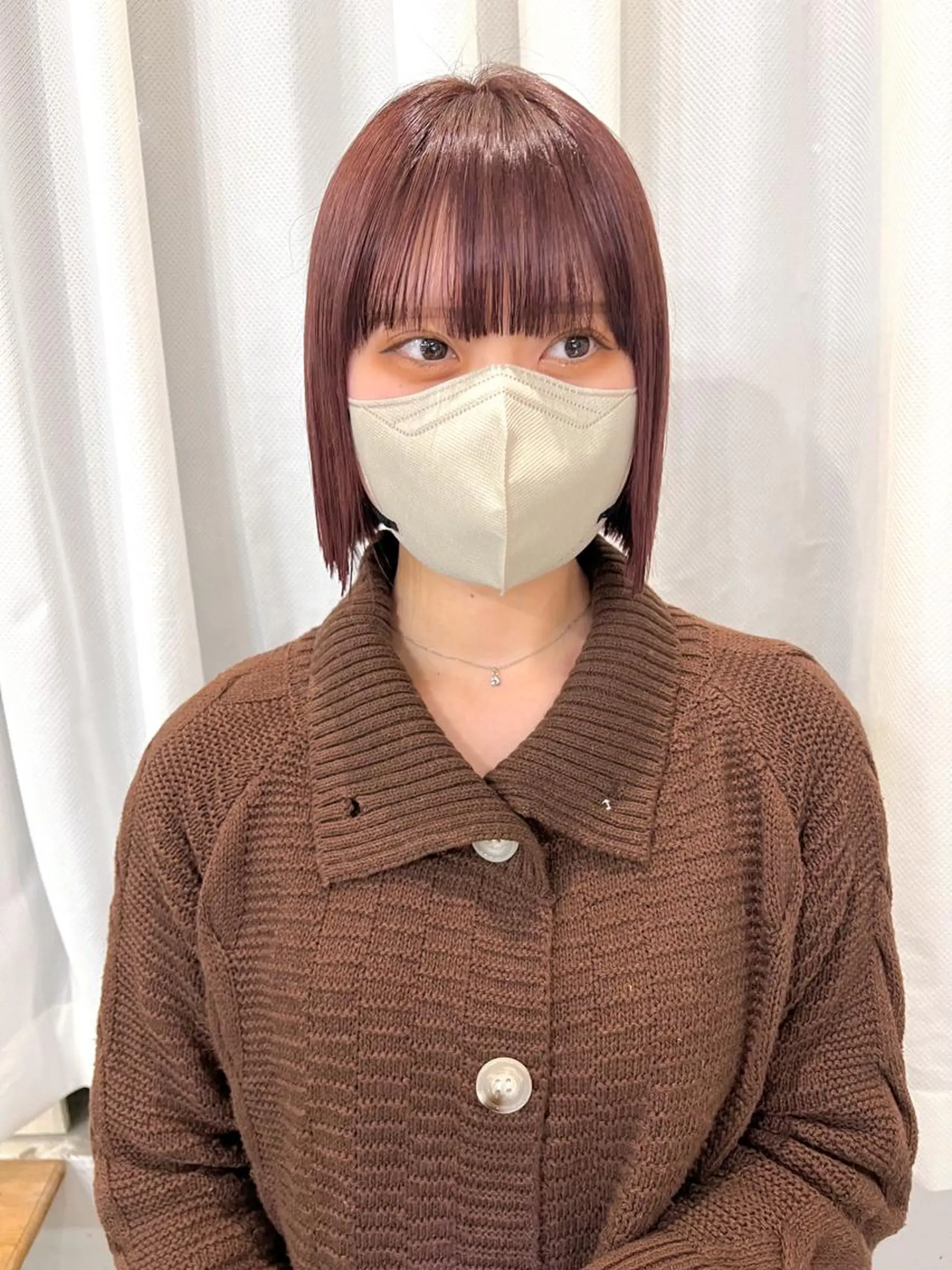 ショート ピンクブラウン ボブ COAPLUS所属・透明感color特化 🪄cocoroのヘアスタイル