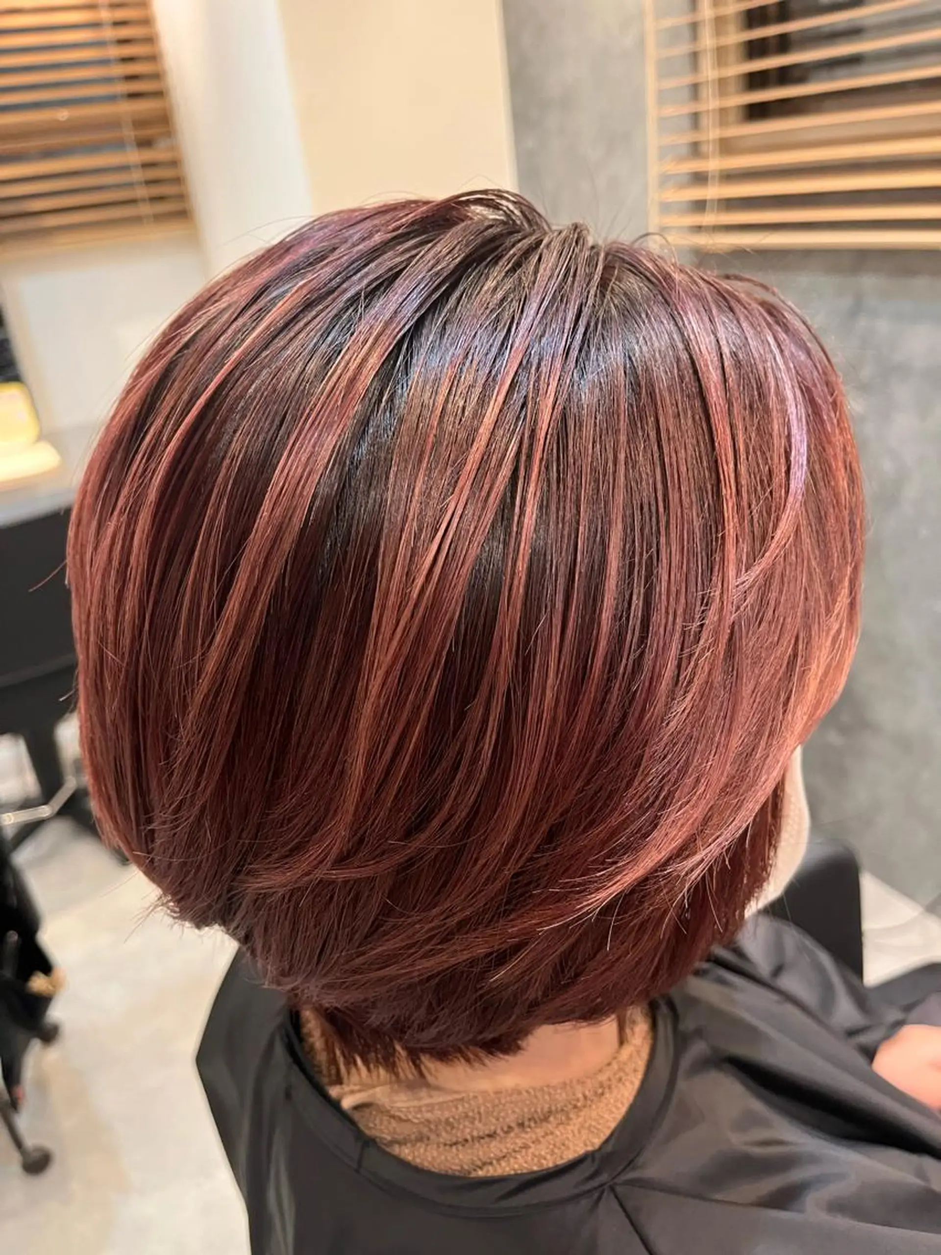 ショート レイヤーカット ショートヘア カット ヘアカラー トリートメント neon  hair亀戸店所属・🌈neonhair 透明感✨カラー🌈のヘアスタイル