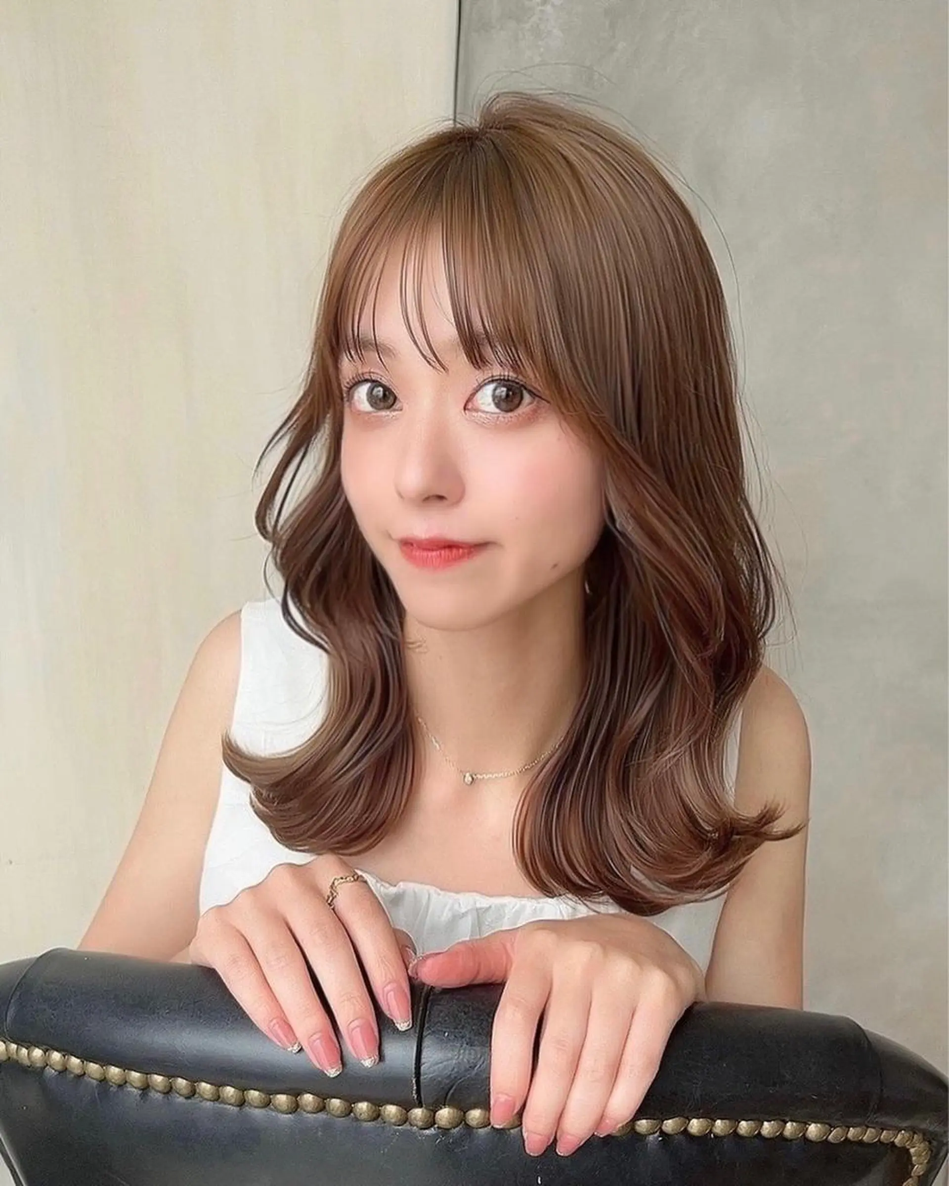 セミロング くびれヘア 髪質改善 縮毛矯正 カット ヘアカラー トリートメント 🧡くびれヘア/前髪 顔周り🧡久原結衣のヘアスタイル