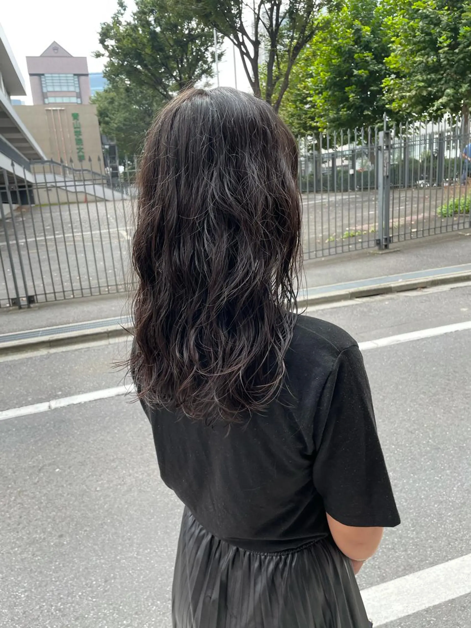 セミロング パーマ キッズ カット パーマ トリートメント オトナヘア🌿 harukaのヘアスタイル