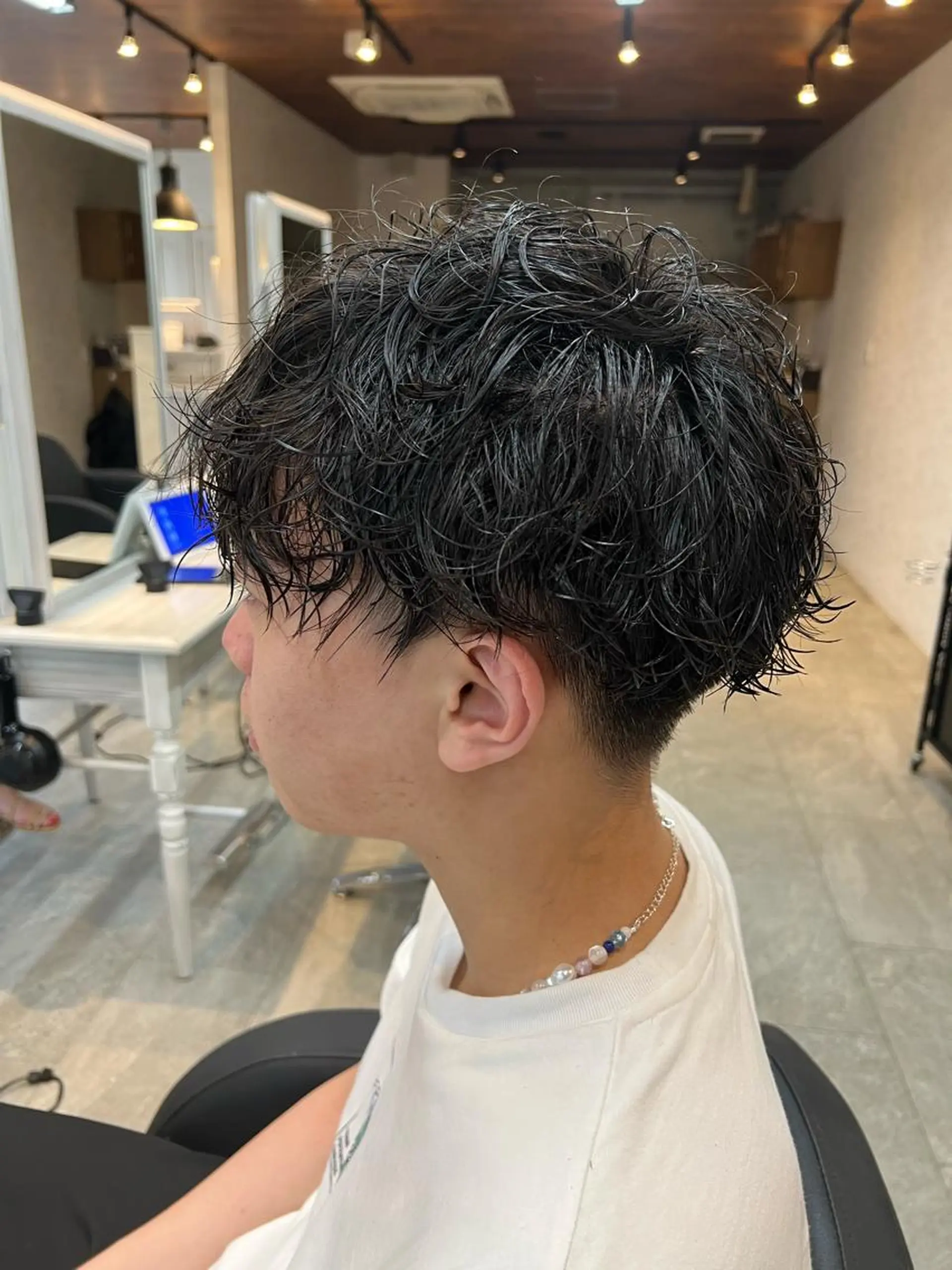 パーマ メンズ カット パーマ ⭕️メンズパーマ⭕️ 山口　裕太郎のヘアスタイル