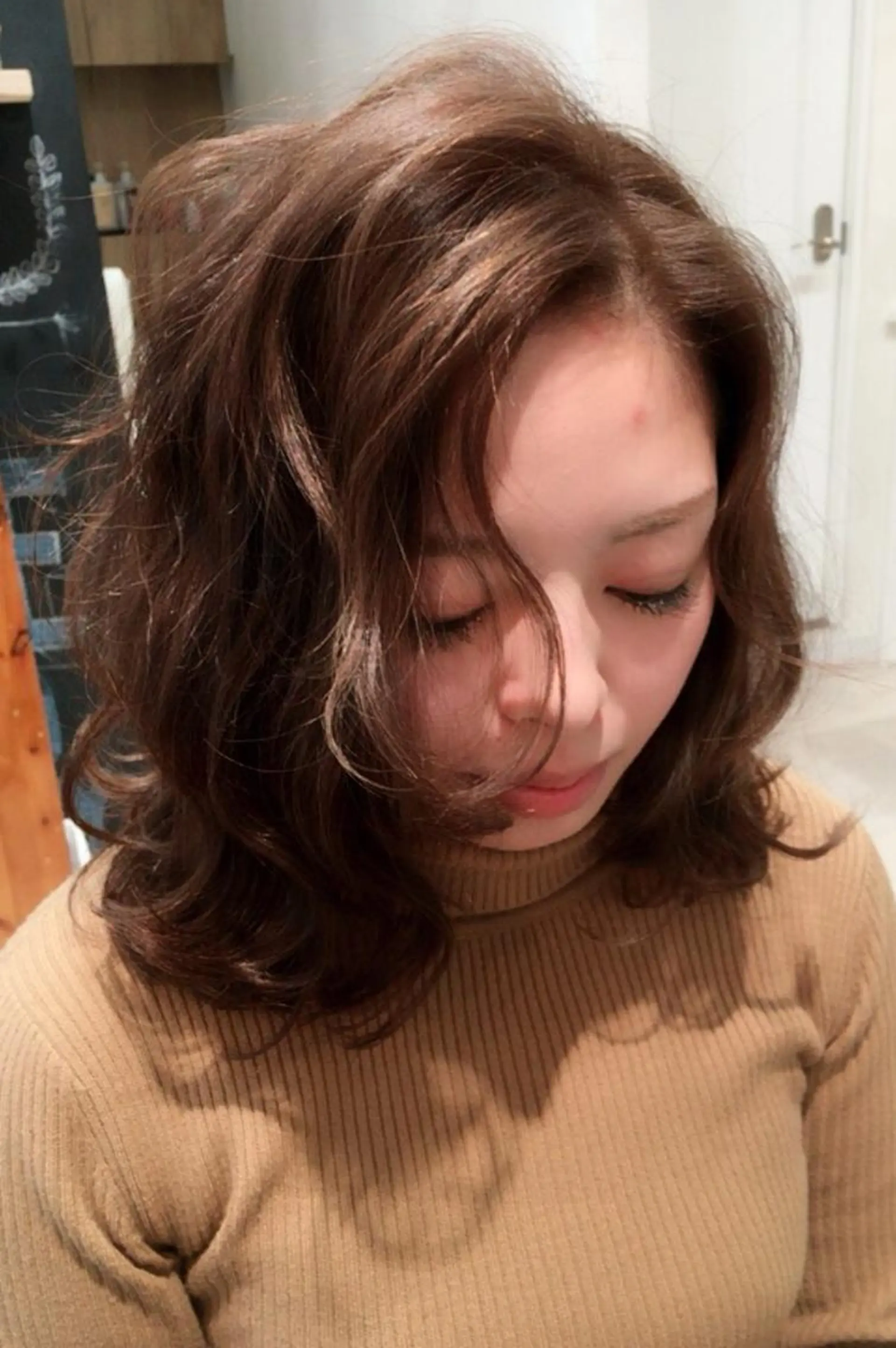 ミディアム カラー nakahara madokaのヘアスタイル