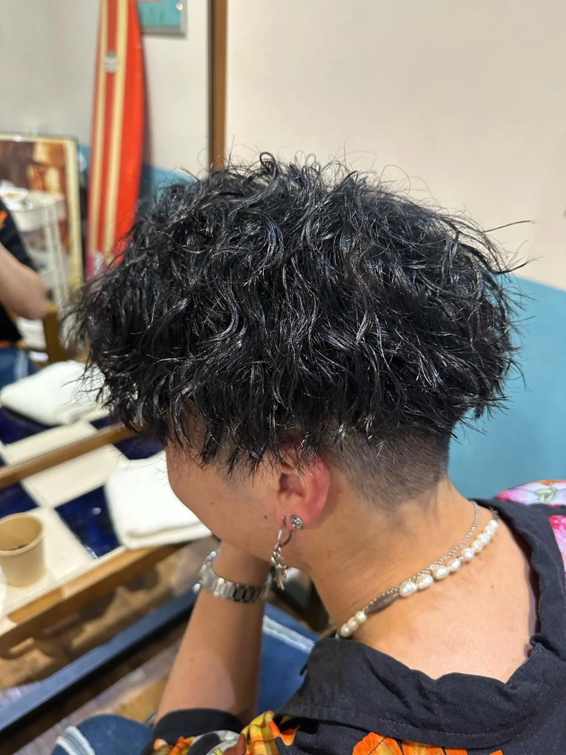 ショート パーマ ヘアアレンジ メンズ パーマ レイヤー/髪質改善/ メンズ/KEIGOのヘアスタイル