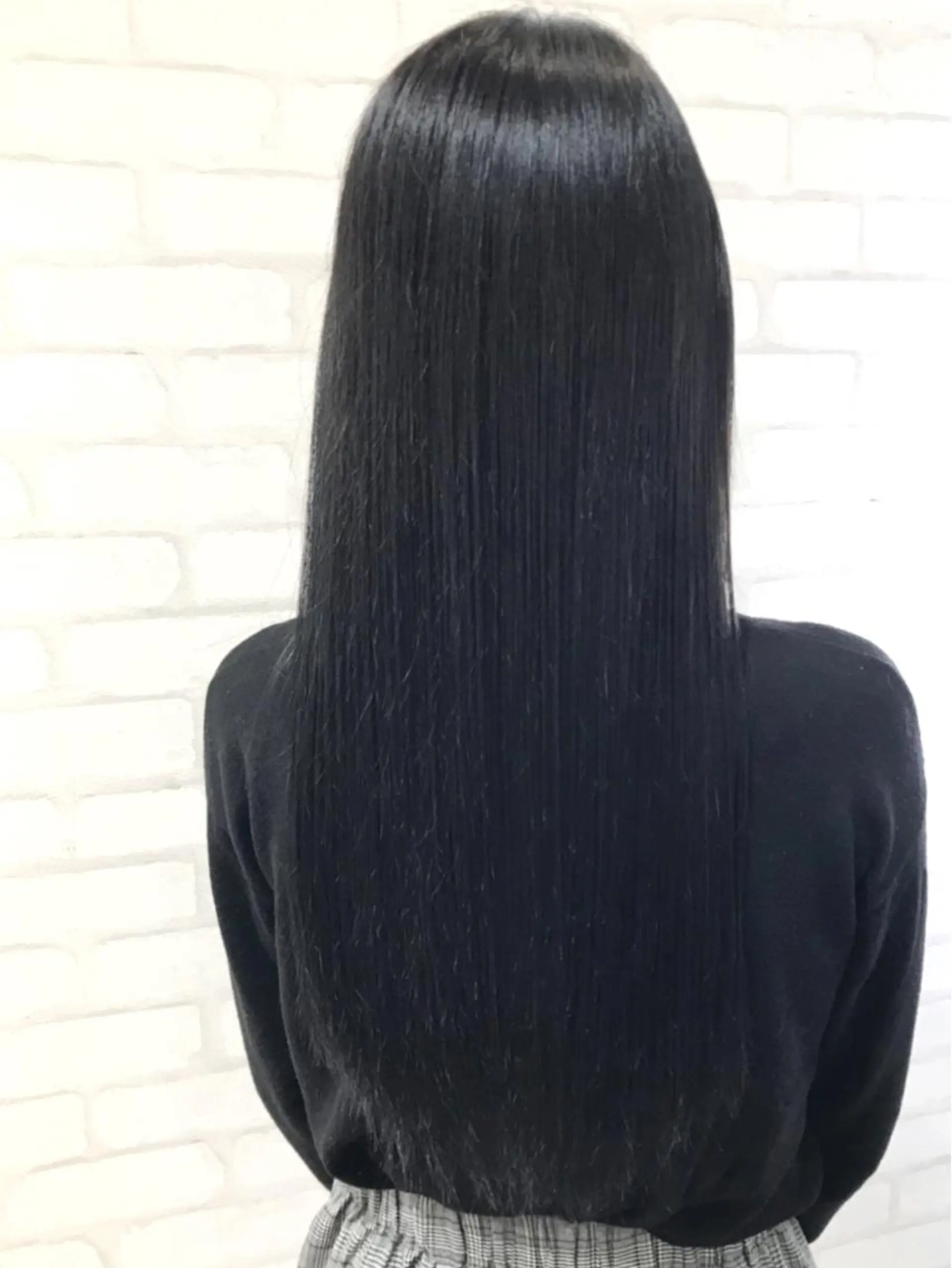 ロング パーマ ストレートパーマ 高木 麻知子のヘアスタイル