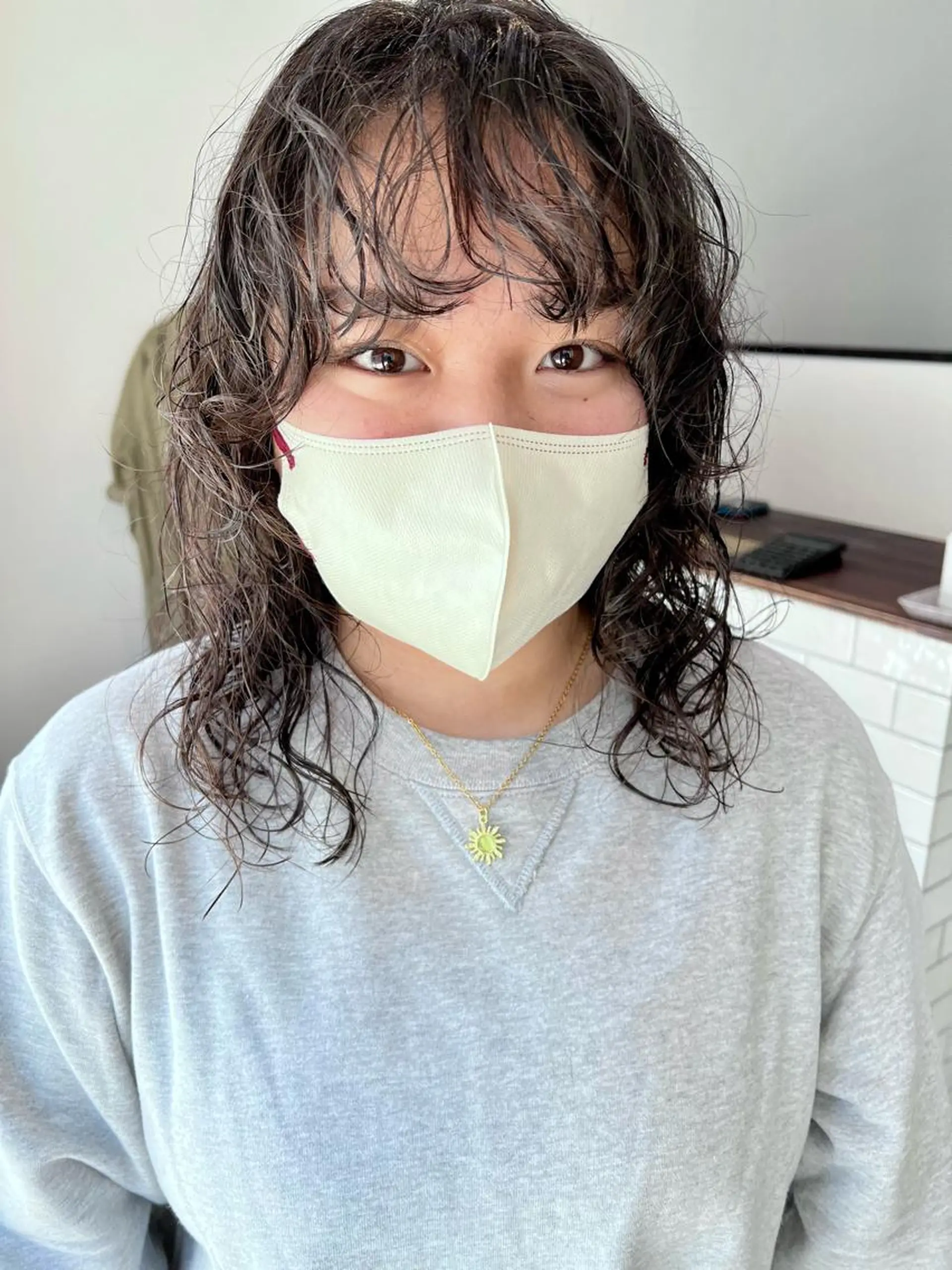 ロング パーマ 顔周りカット ロング mizuki ニュアンスパーマのその他イメージ