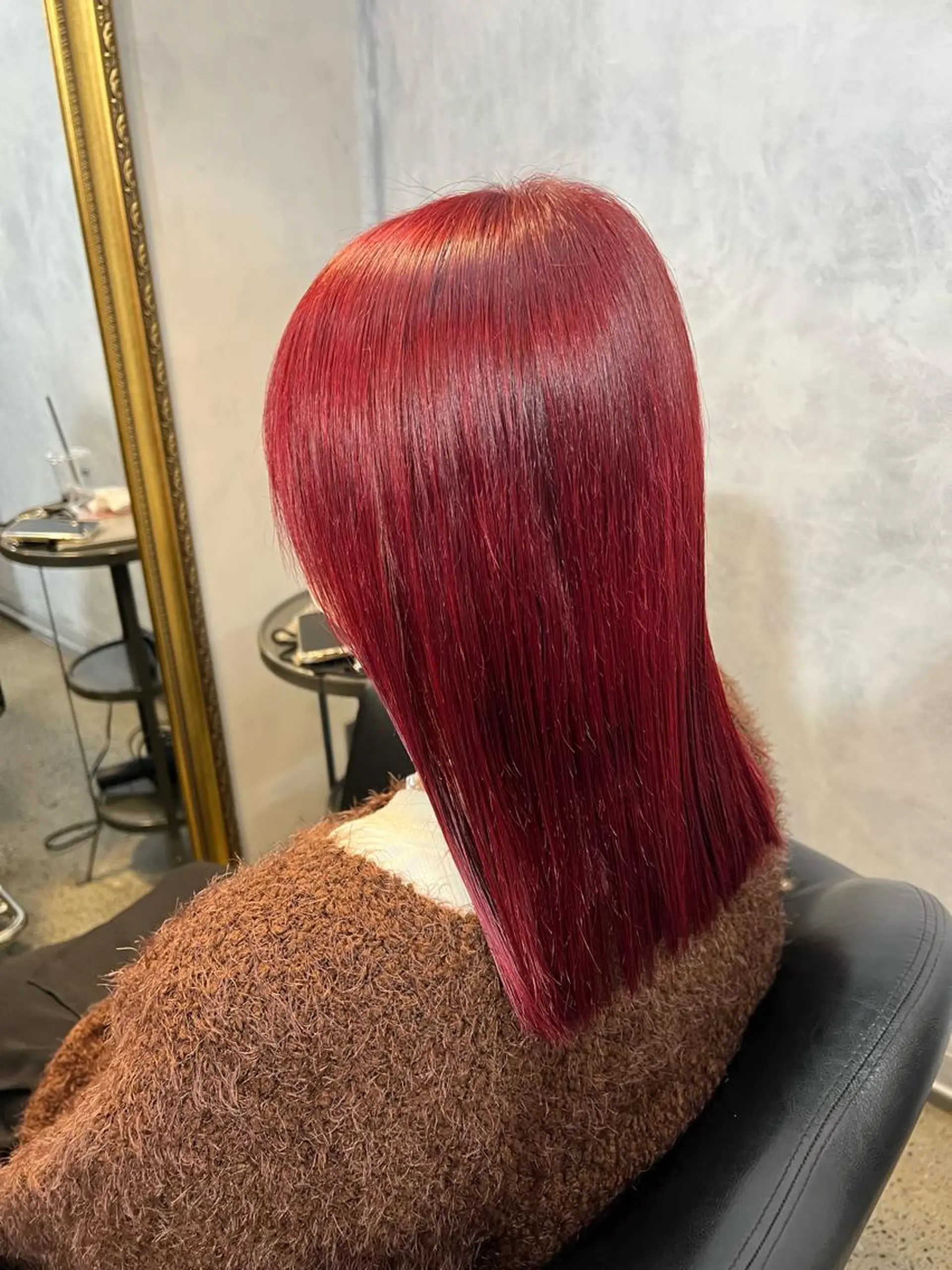 セミロング カラー 垢抜けハイトーン×ブ ロウリストAZUKIのヘアスタイル