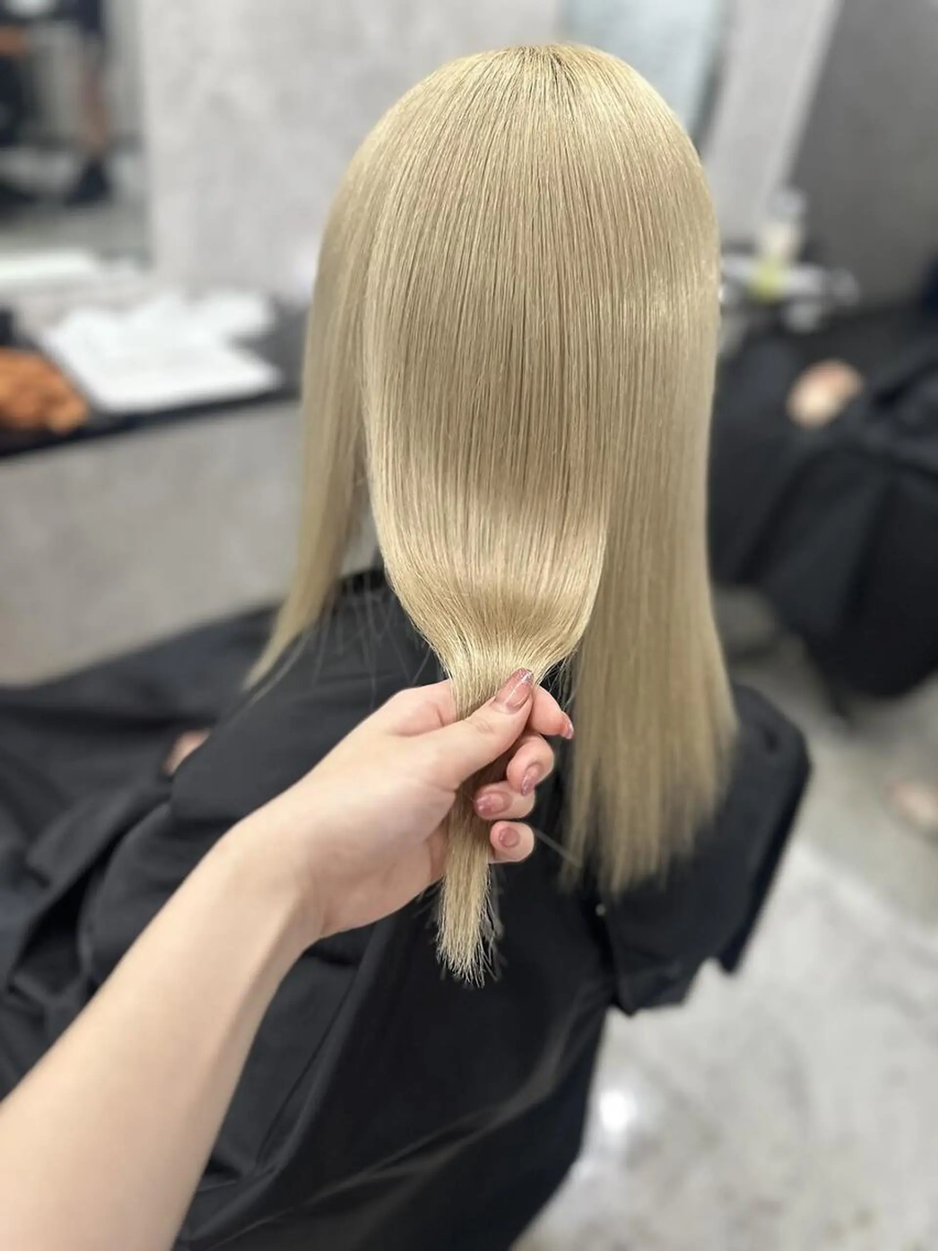 ミディアム ヘアカラー トリートメント リルフェアリー 磐田店のヘアスタイル