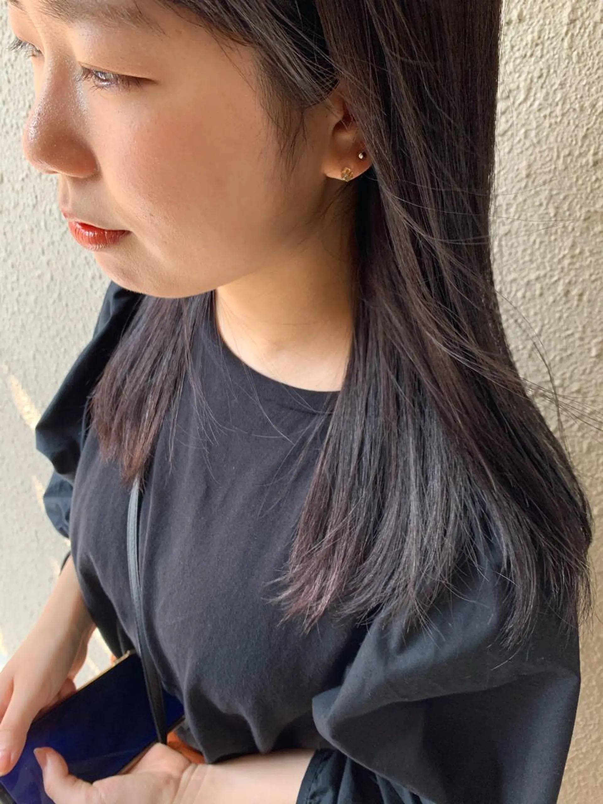 セミロング カラー アクアカラー ブリーチ トリートメント カット ヘアカラー トリートメント サダハルカ ｜chouetteのヘアスタイル