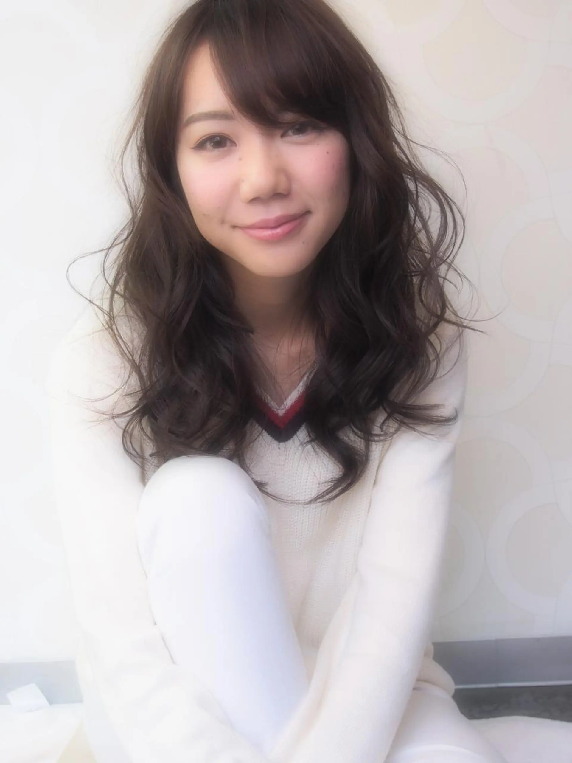 ミディアム カラー パーマ ほさか しんごのヘアスタイル