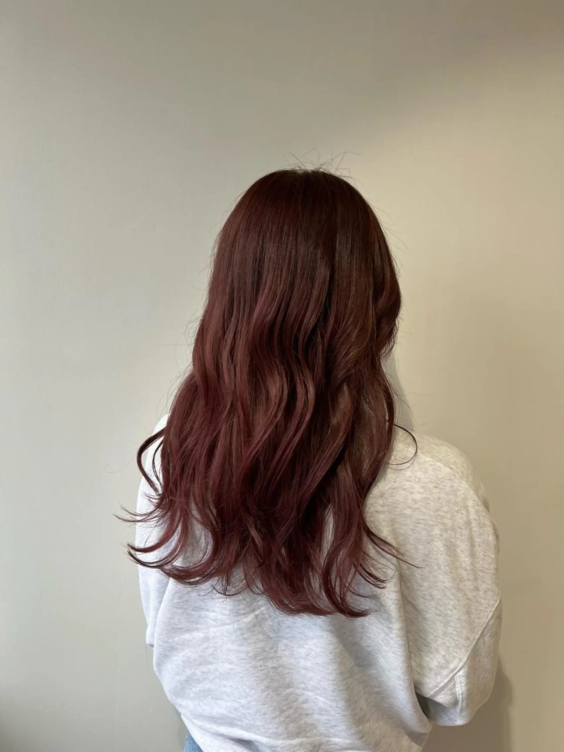 カラー ブリーチ ブラウンカラー ブリーチなしカラー ピンクカラー ヘアカラー 瀬戸 杏珠のヘアスタイル