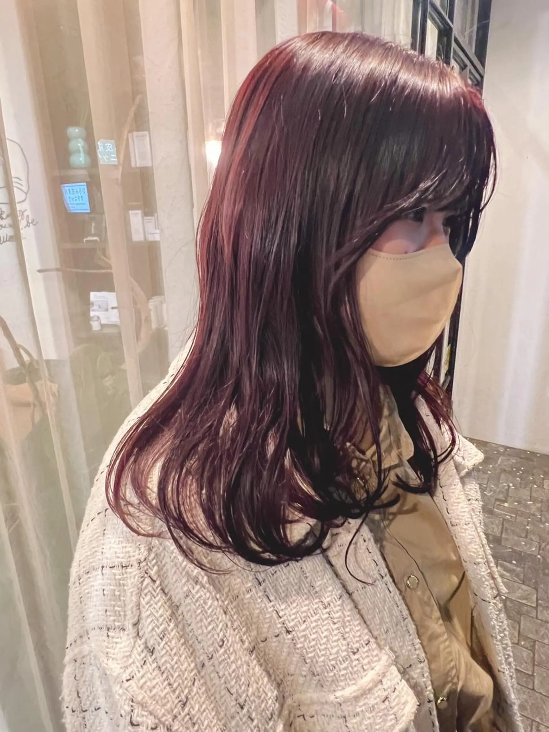 セミロング カラー ブリーチ ピンクカラー sava所属・🌈ケアブリーチ🌈 おぐまなつきのヘアスタイル