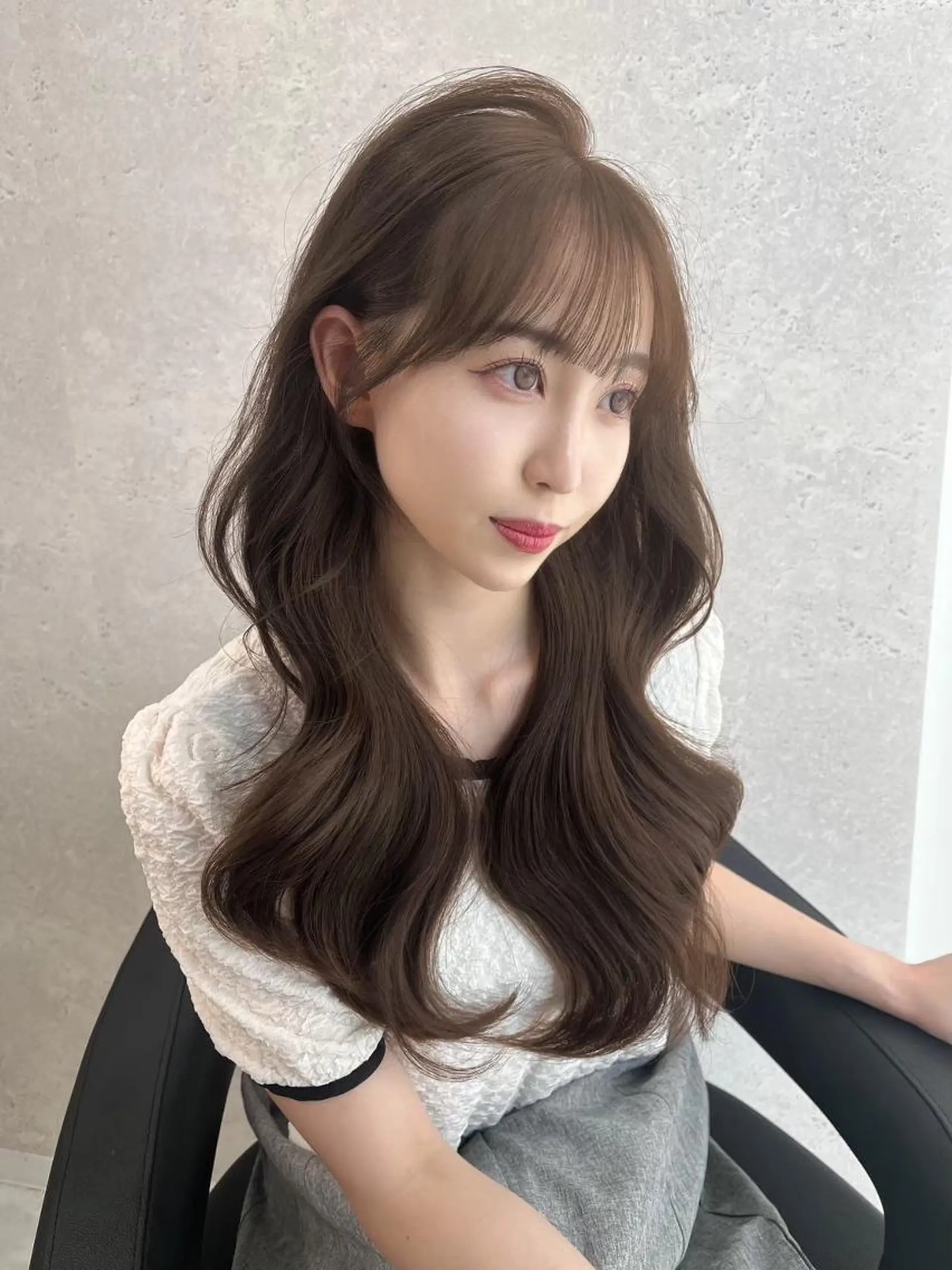 ロング カラー *韓国風ヘア🇰🇷 モデル募集🤍天神のヘアスタイル