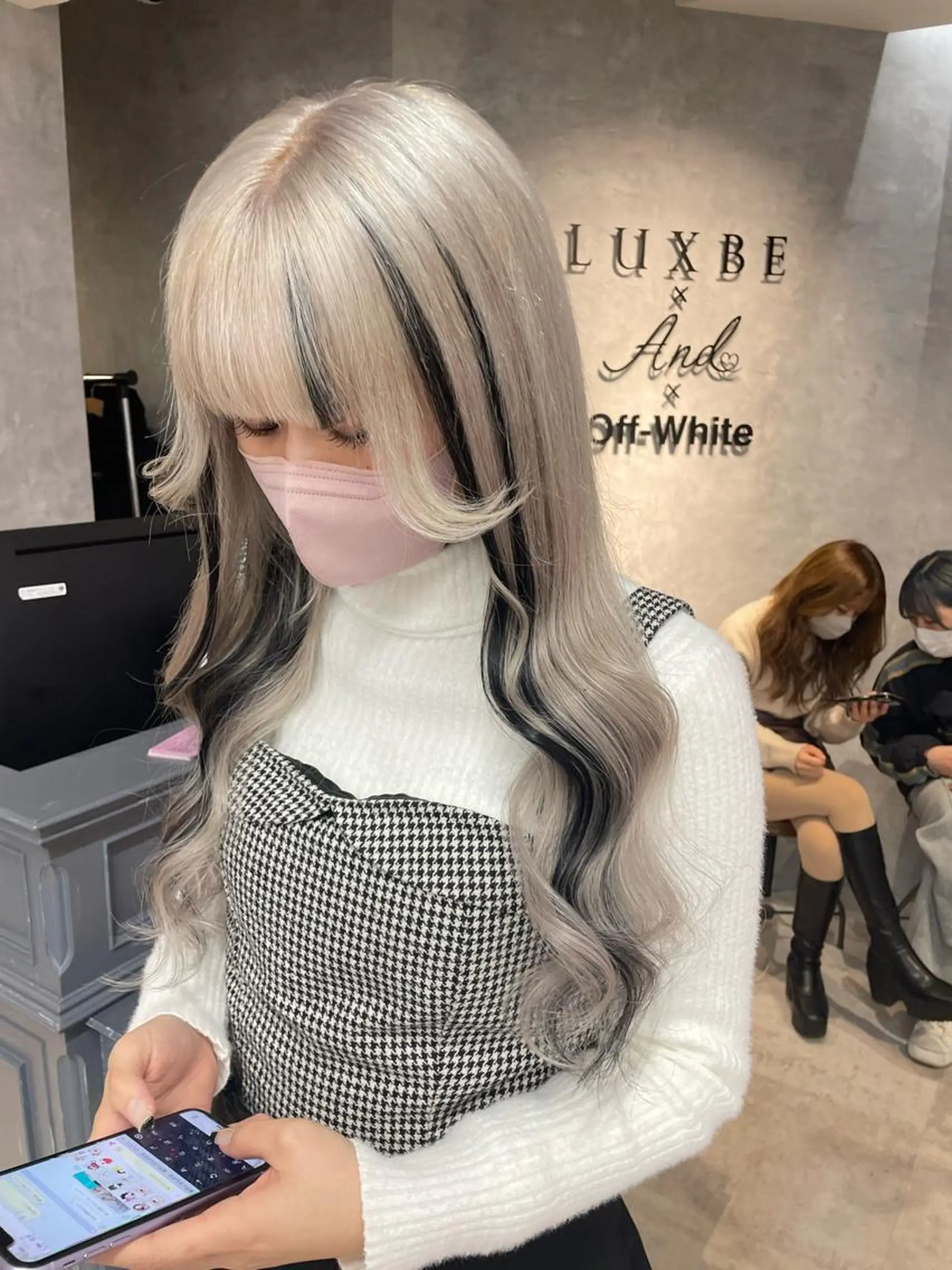 セミロング エクステ Cielro【 シェイロ 】所属・Cielro/ダブル カラー/西田咲希のヘアスタイル