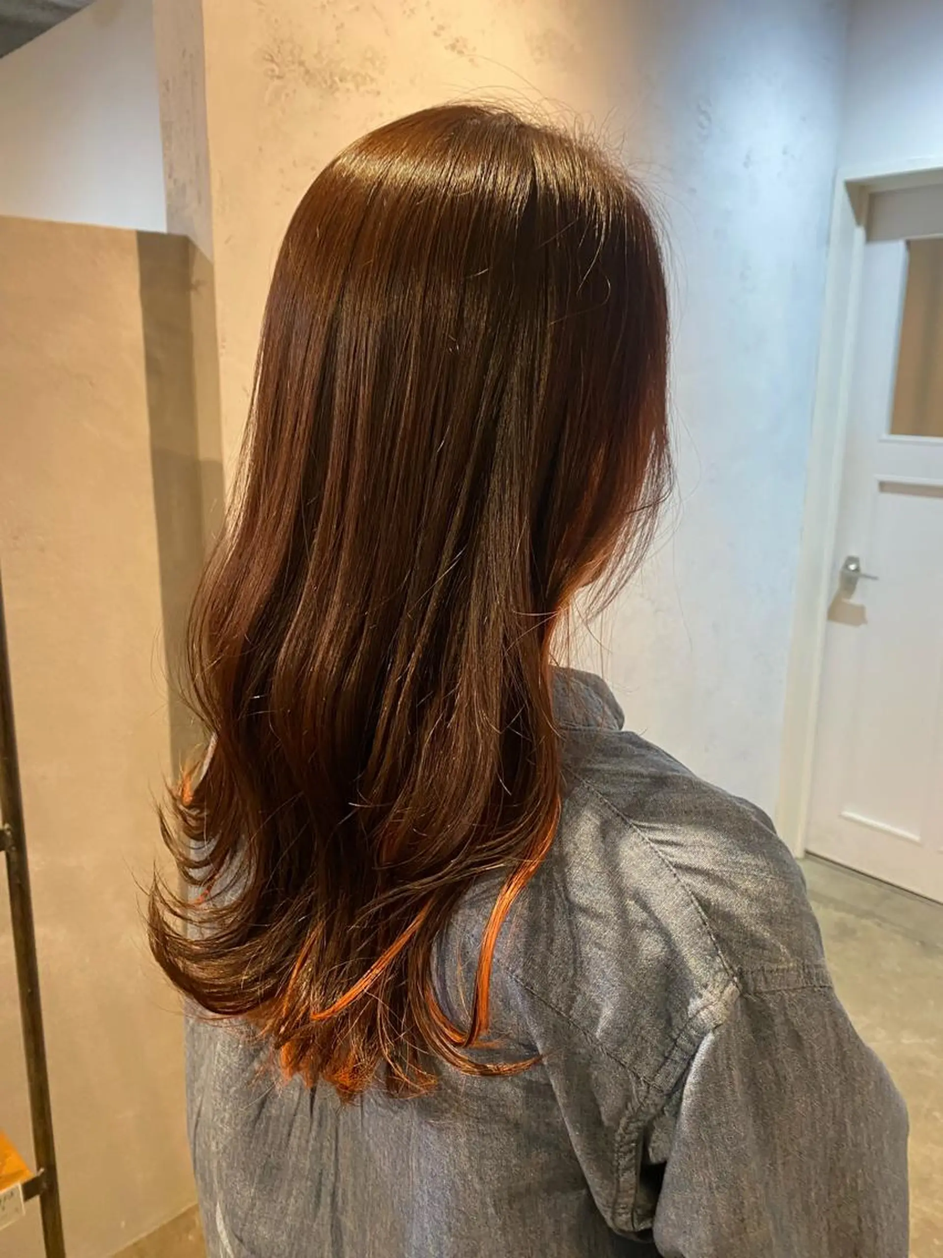 セミロング カラー pepin by merci所属・ari/ヘアセット レイヤーカット✂︎のヘアスタイル