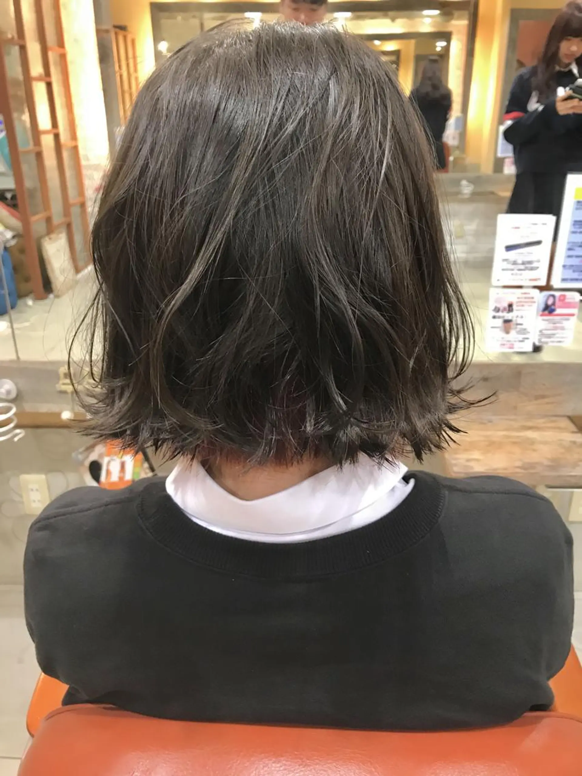 ミディアム ミディアムパーマ ボブ くせ毛 外国人風カラー 似合わせカット 増子 幹樹のヘアスタイル