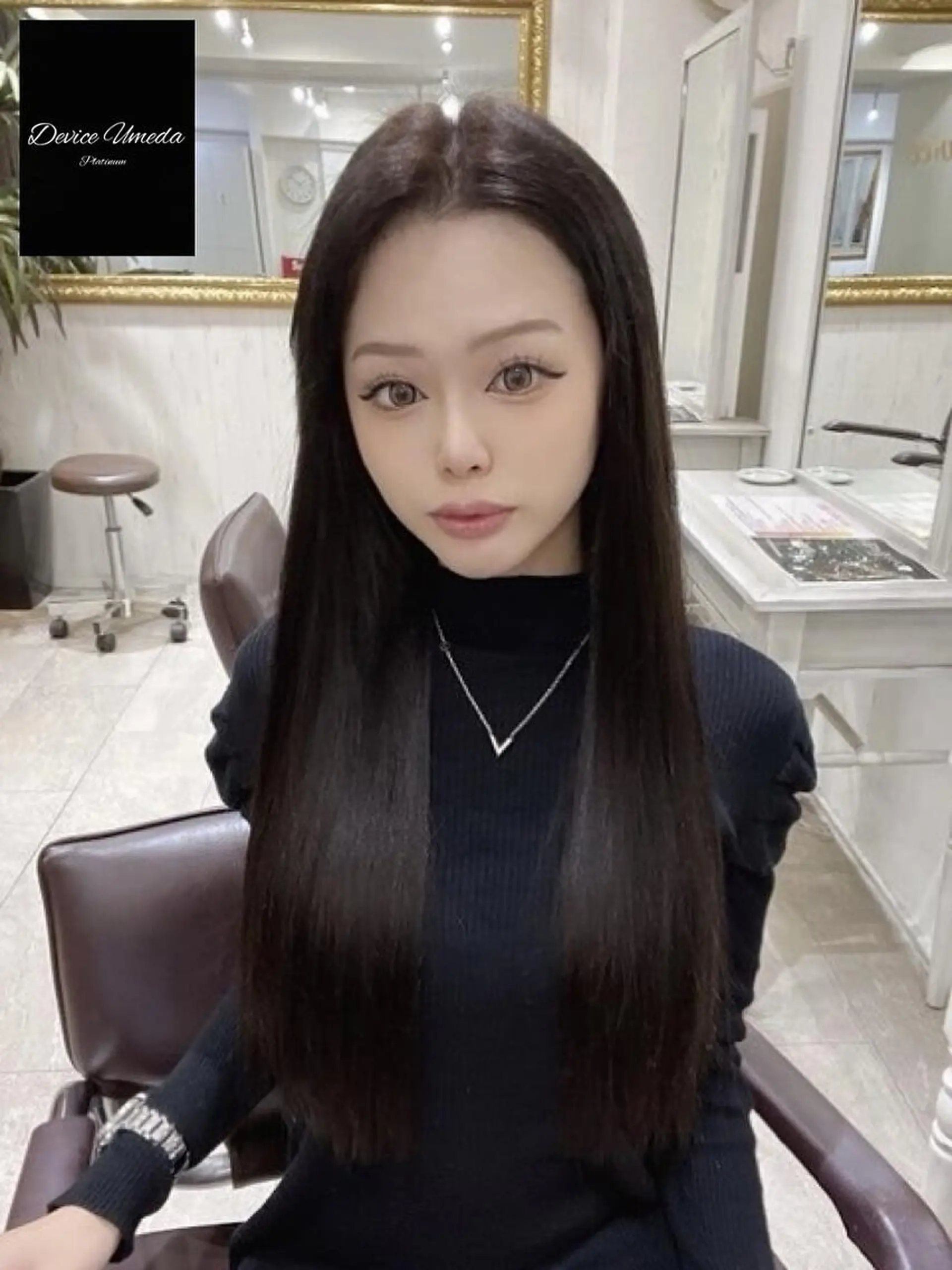ロング ヘアアレンジ カラー レミーエクステ大阪 Device梅田のヘアスタイル