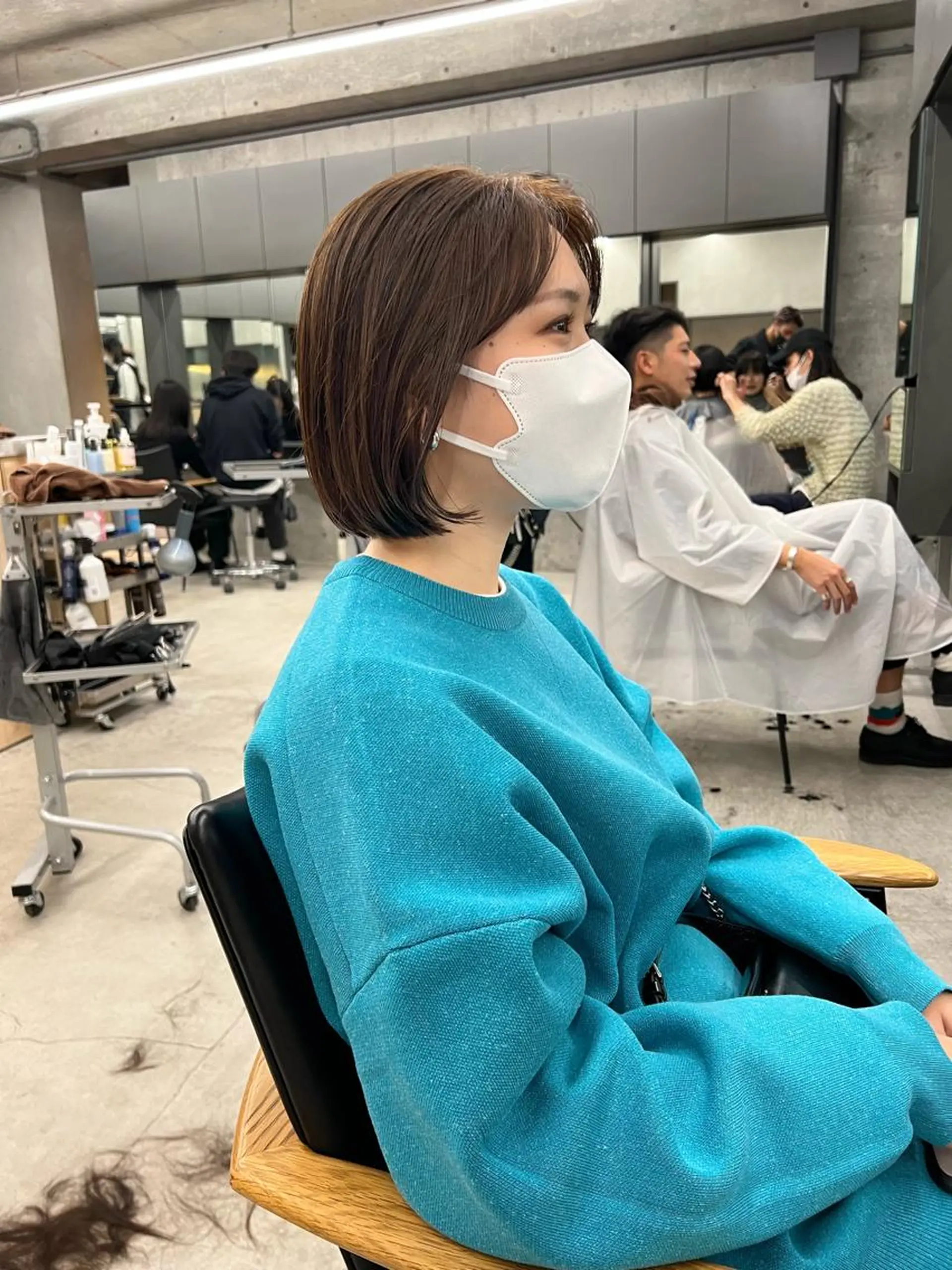ショート ボブ 顔周りカット レイヤーカット カット ヘアカラー トリートメント sakoda shunkiのヘアスタイル