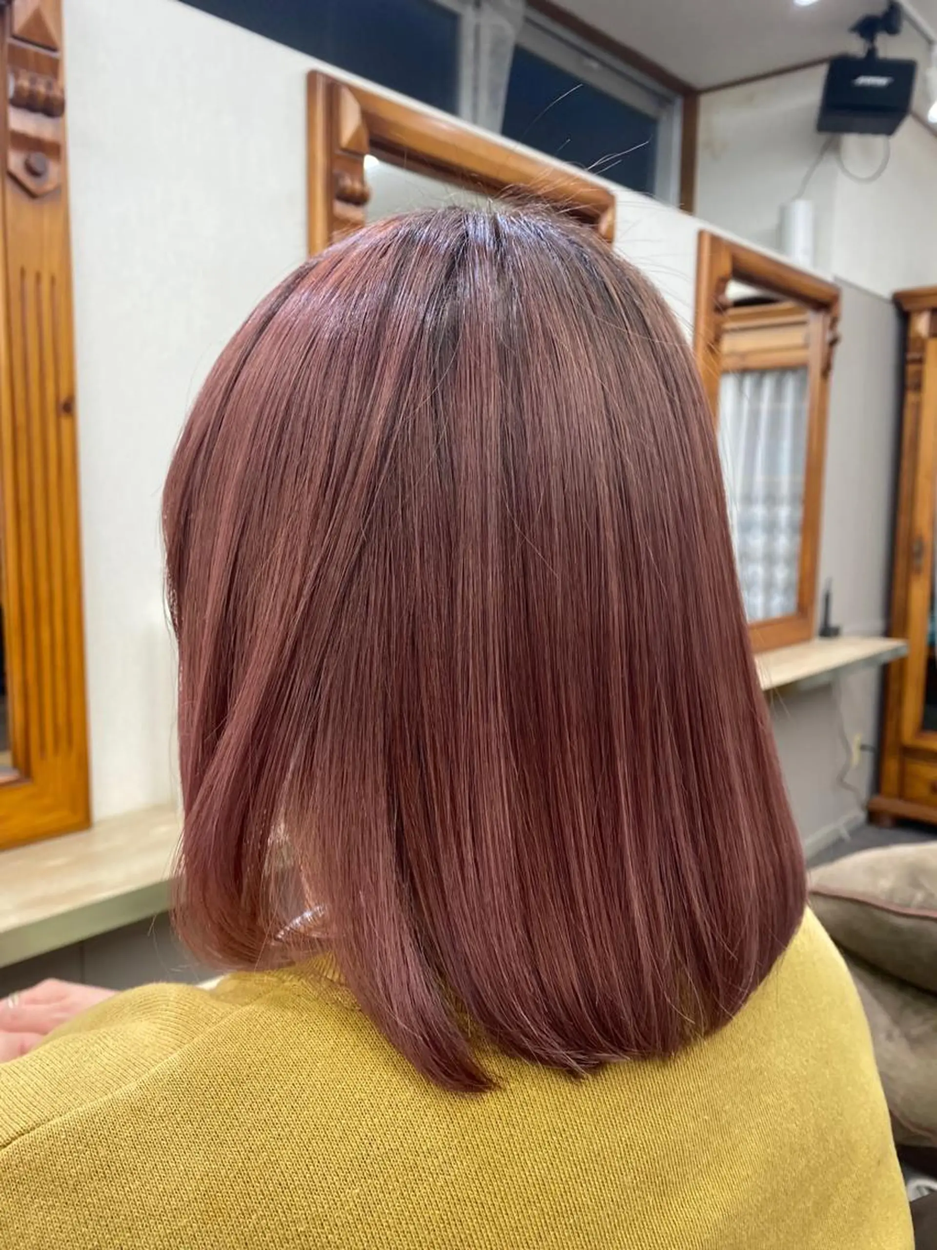 ミディアム カラー ピンクカラー RYUCK所属・暖色＊艶カラー /ちとせ🎀🤍のヘアスタイル