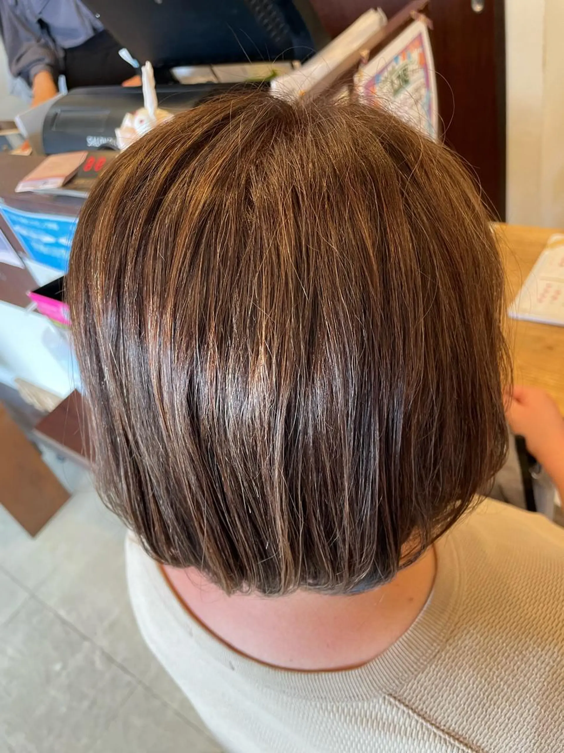 ミディアム カラー 美容室 Jフィドルファドル所属・わきた かずなのヘアスタイル