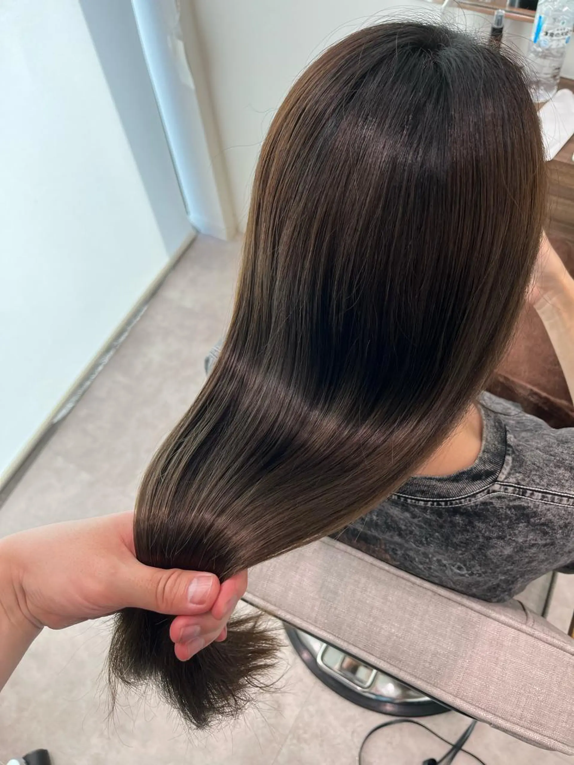 ロング ボブ 髪質改善 韓国風ヘア ロング シースルーバング カット ヘアカラー トリートメント ヘッドスパ ヘアセット BACANCES〜バカンス〜所属・👑👑👑👑工藤 敬👑👑👑👑のヘアスタイル