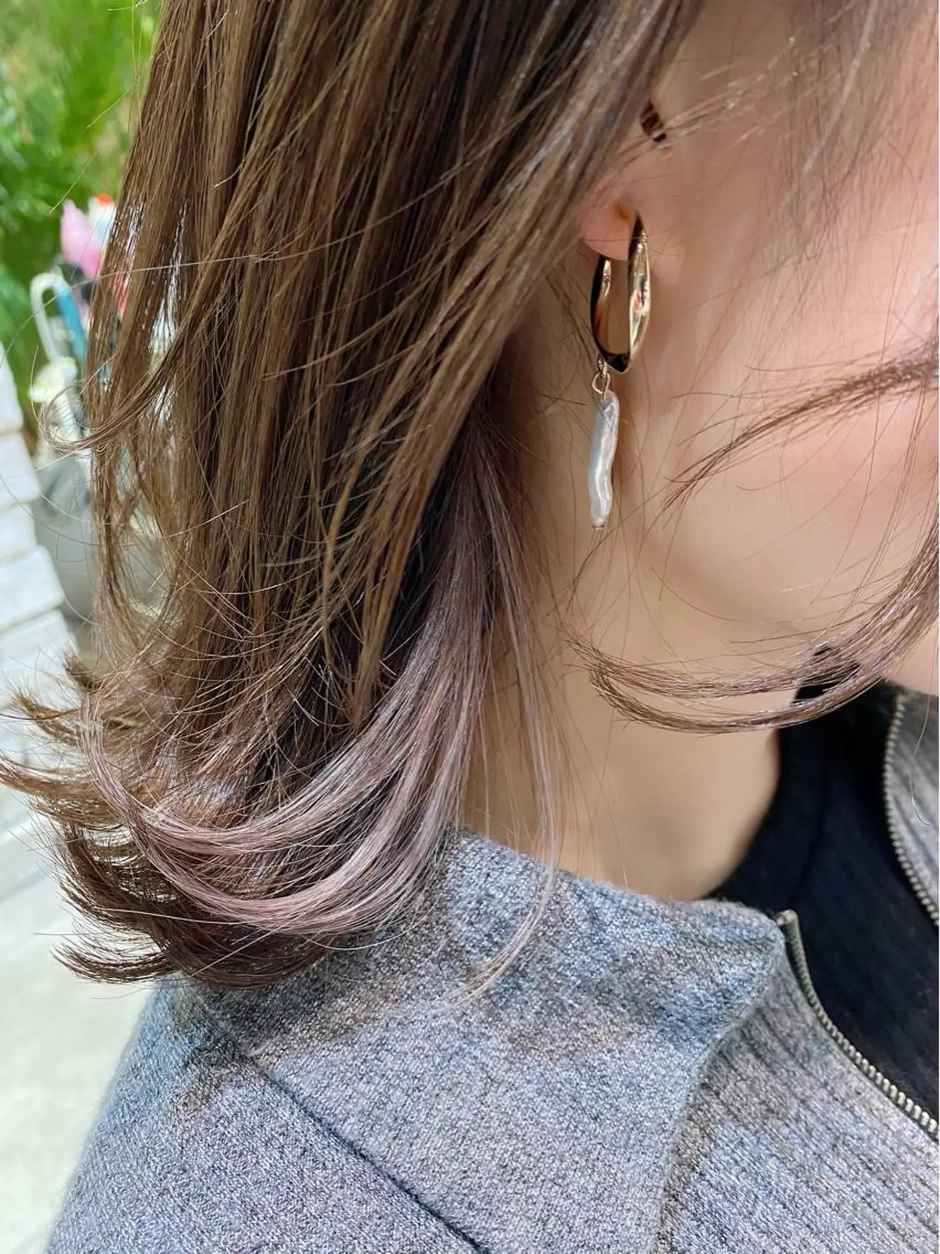ミディアム カラー インナーカラー 内藤 裕真  k-twoのヘアスタイル